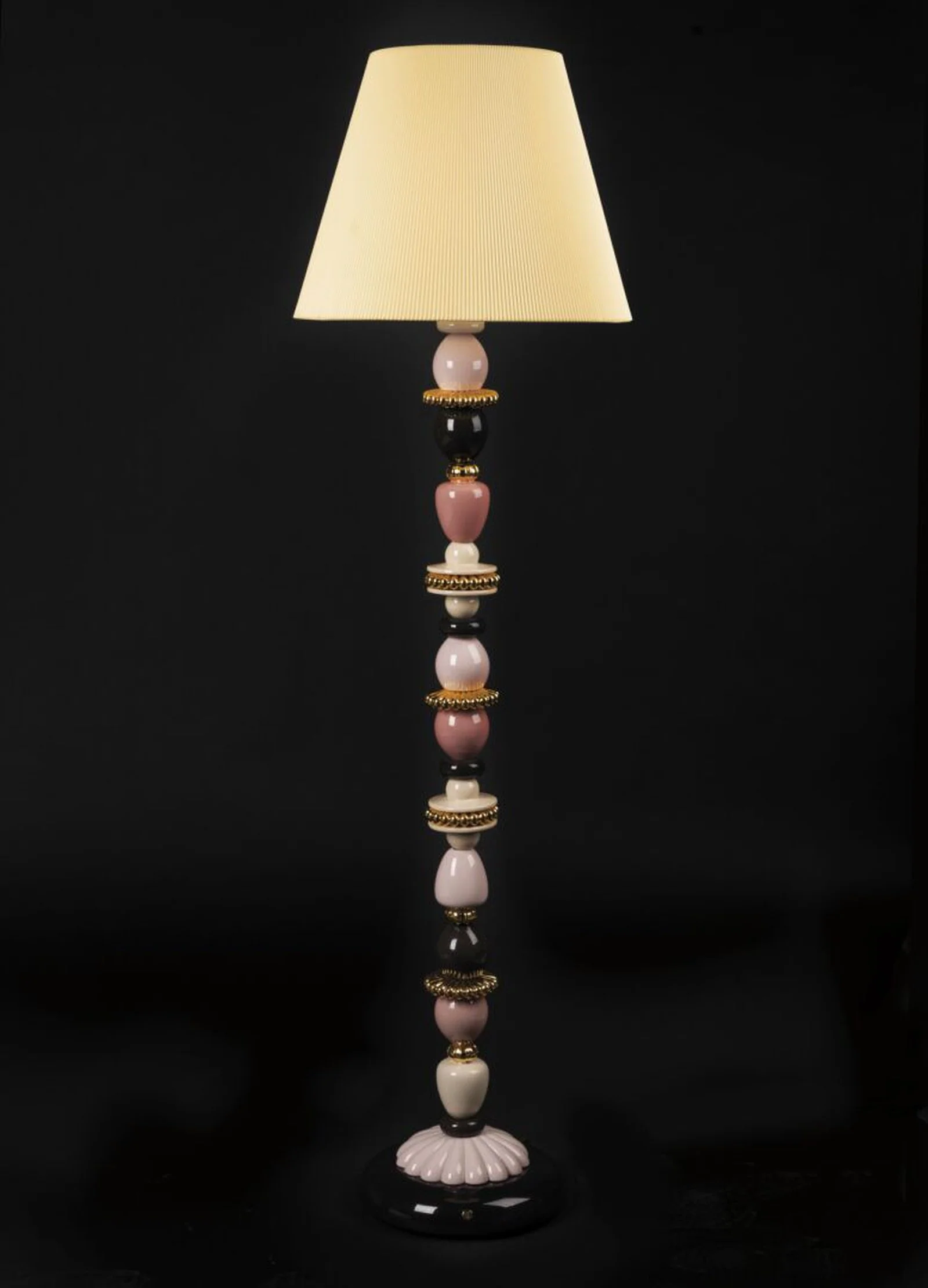 Lladro Firefly Floor Lamp Pink and Golden Luster (US) - Image 4