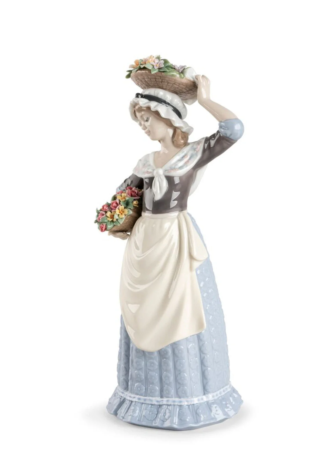Lladro Flower Picking Woman Figurine - Image 2