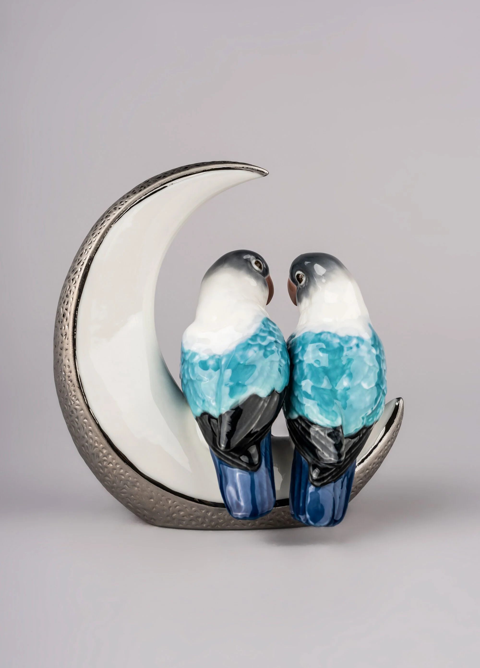 Lladro Fly Me to The Moon Birds Figurine - Image 4