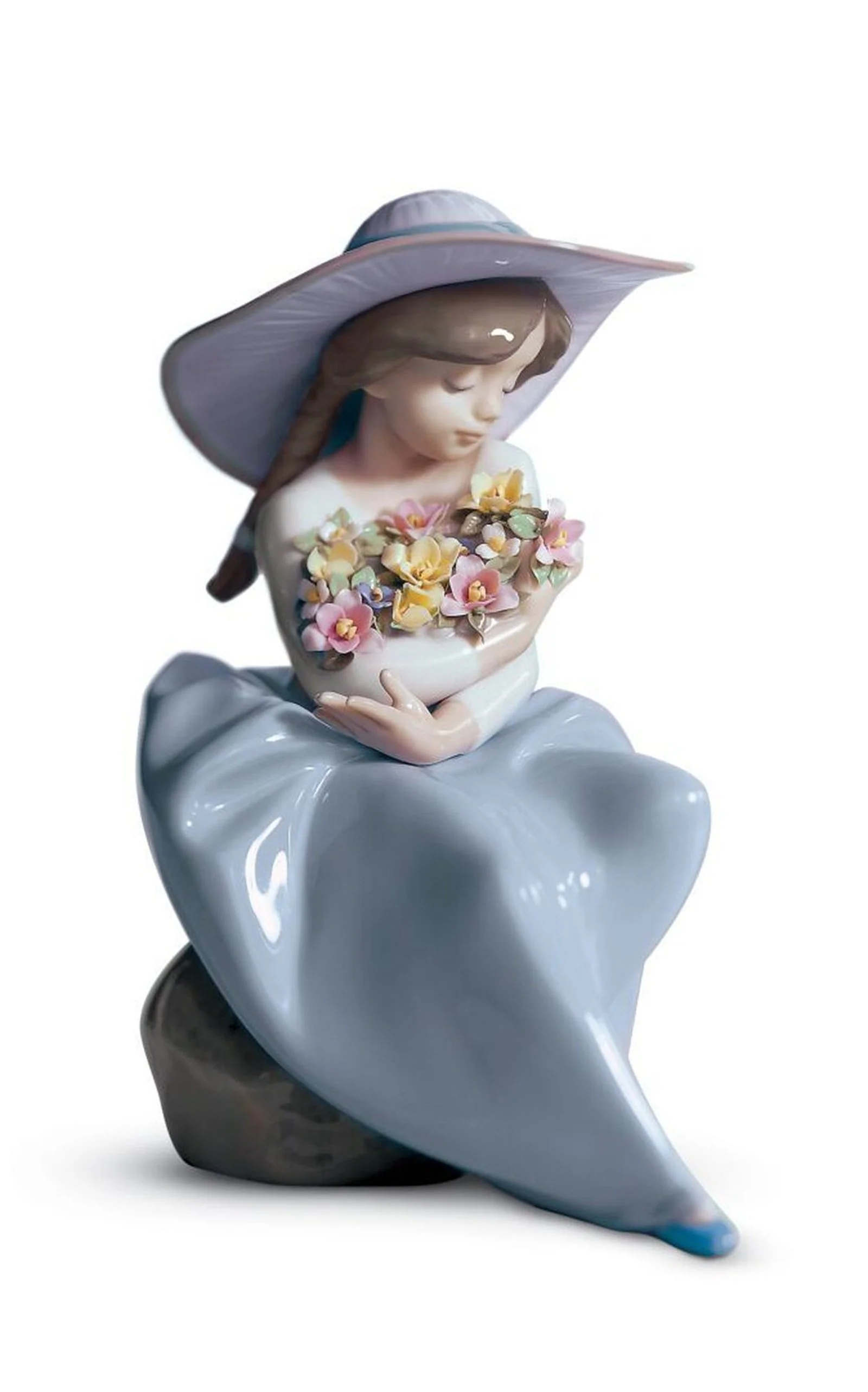 Lladro Fragrant Bouquet Girl Figurine - Image 3