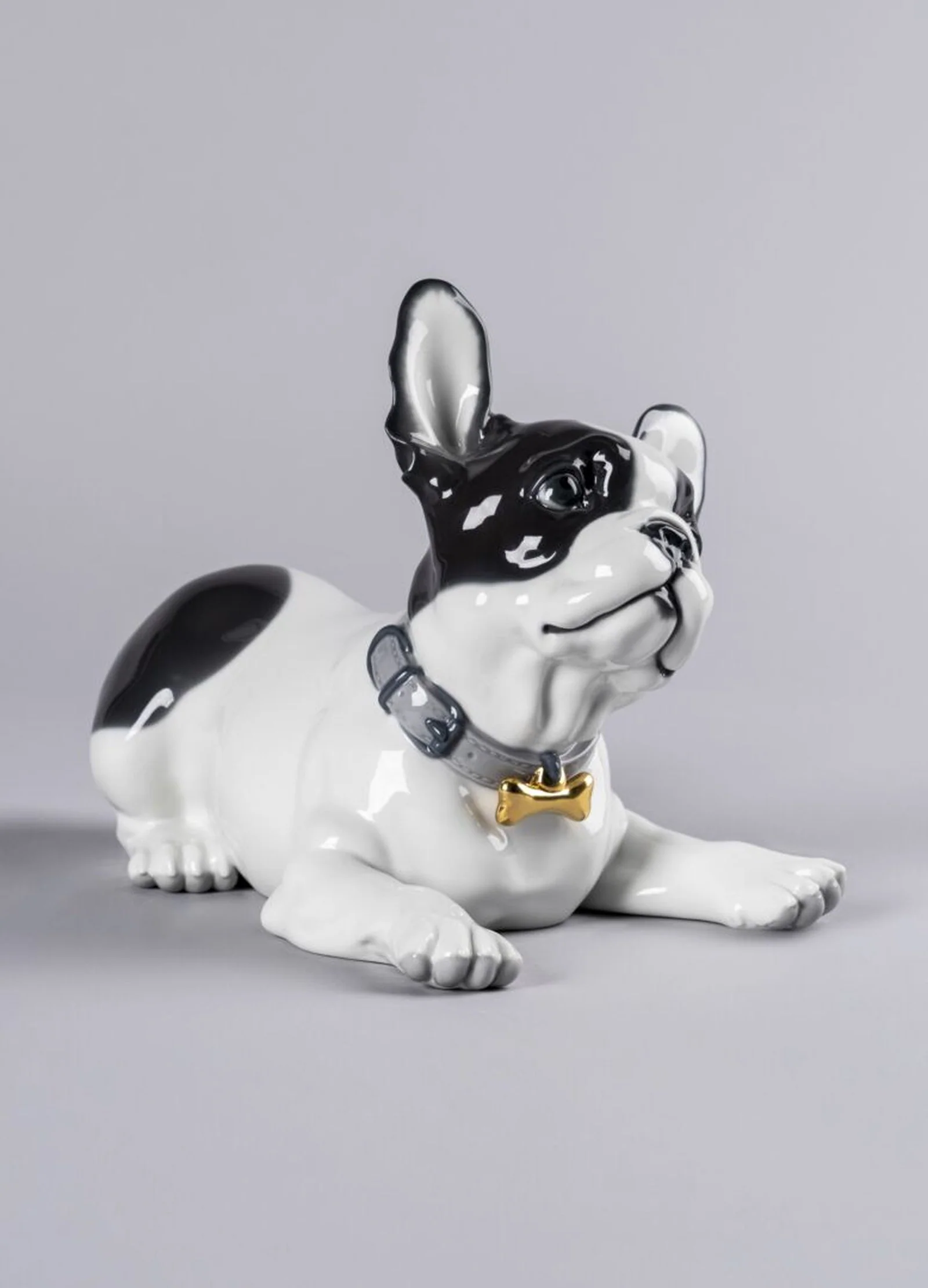 Lladro French Bulldog with Macarons Dog Figurine - Image 5