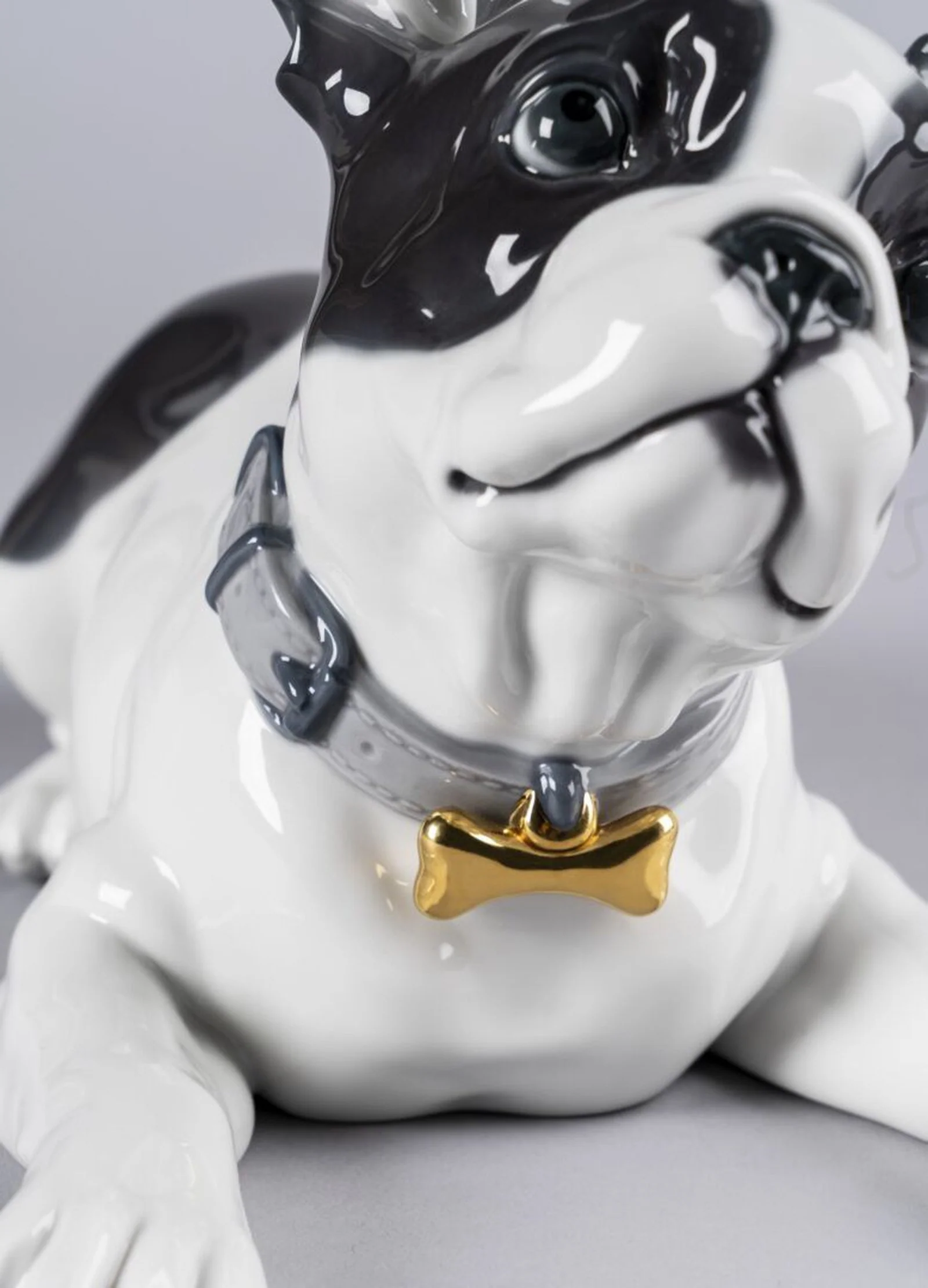 Lladro French Bulldog with Macarons Dog Figurine - Image 7