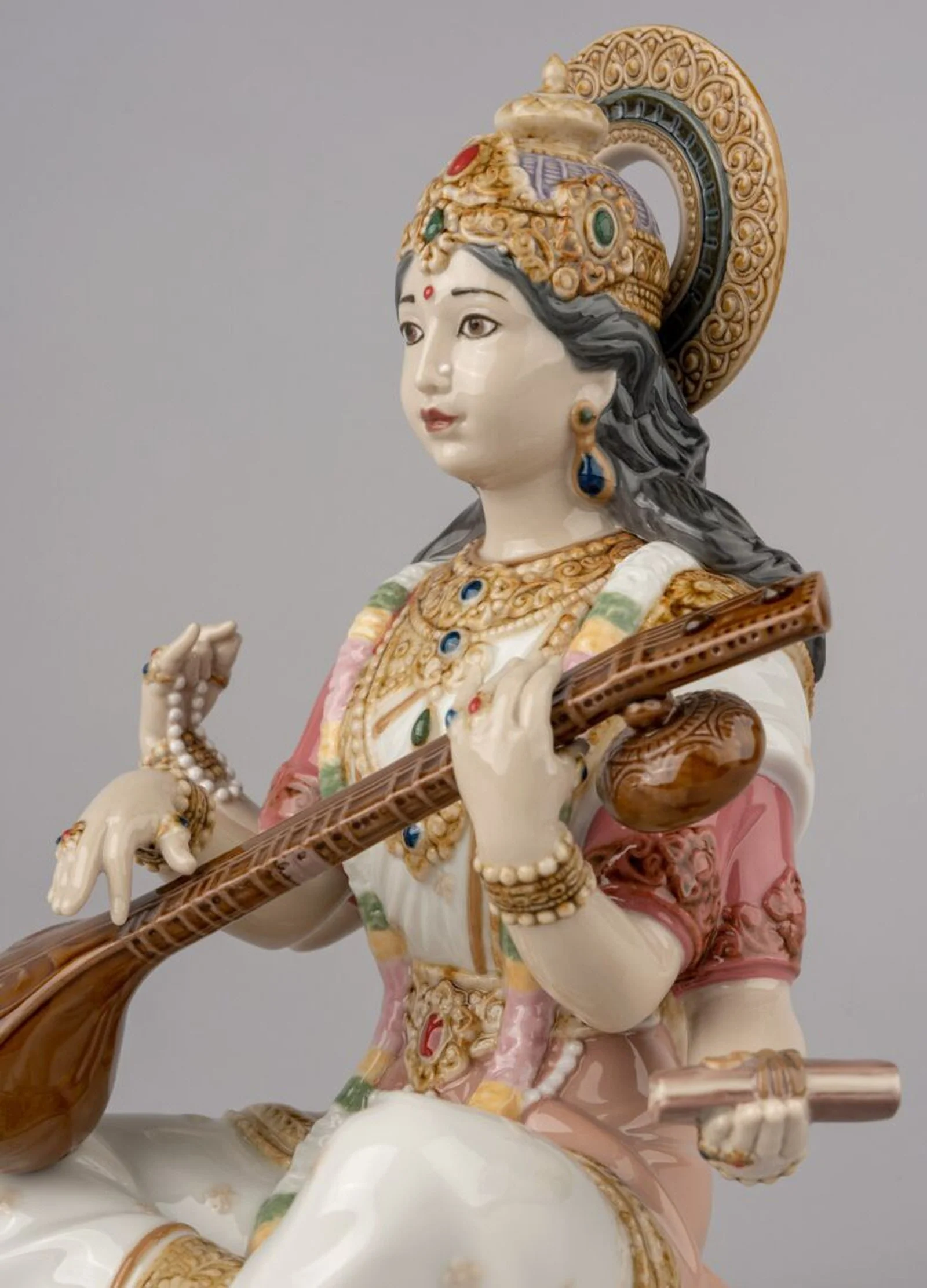 Lladro Goddess Saraswati Figurine - Image 3