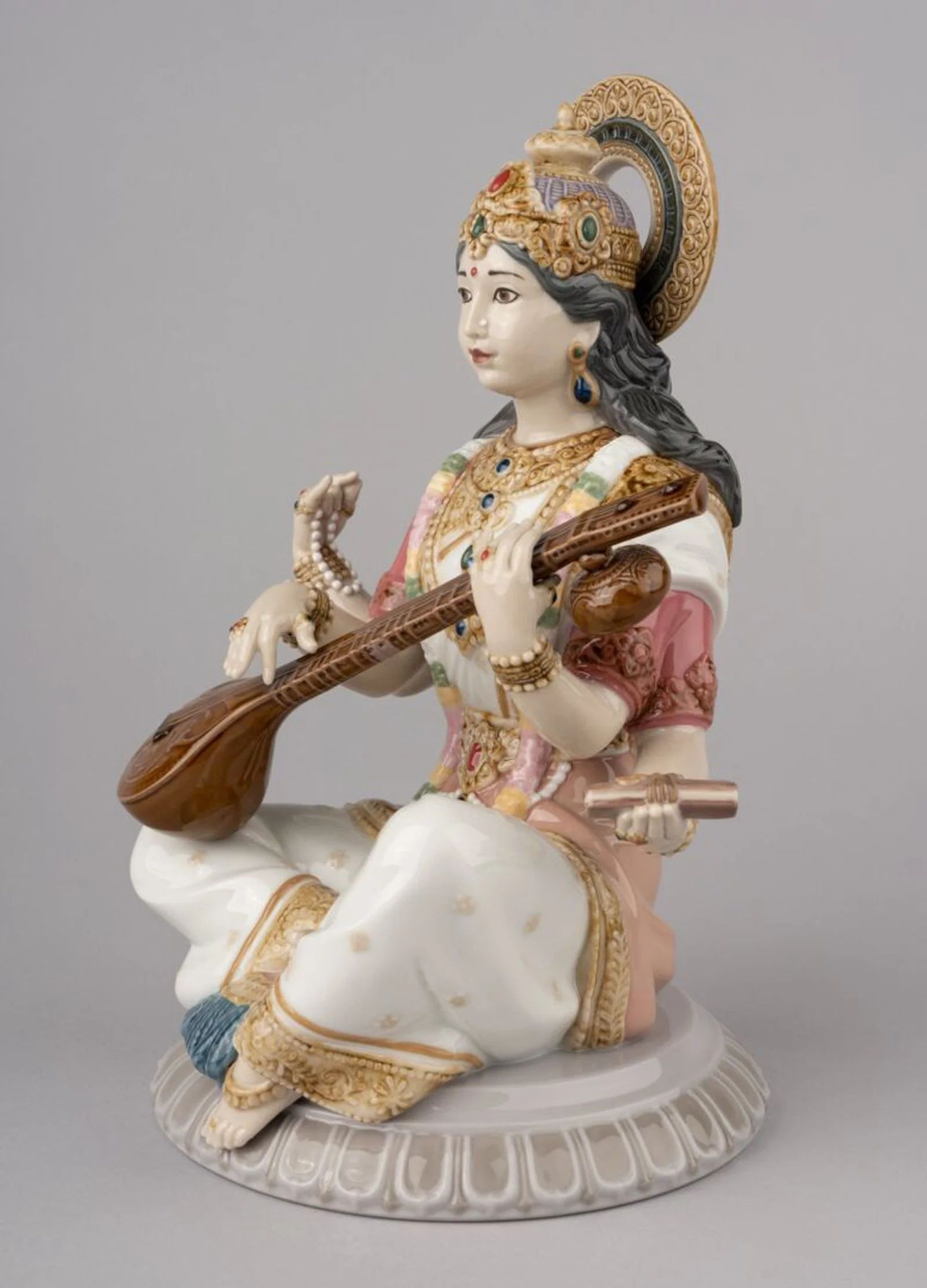 Lladro Goddess Saraswati Figurine - Image 5