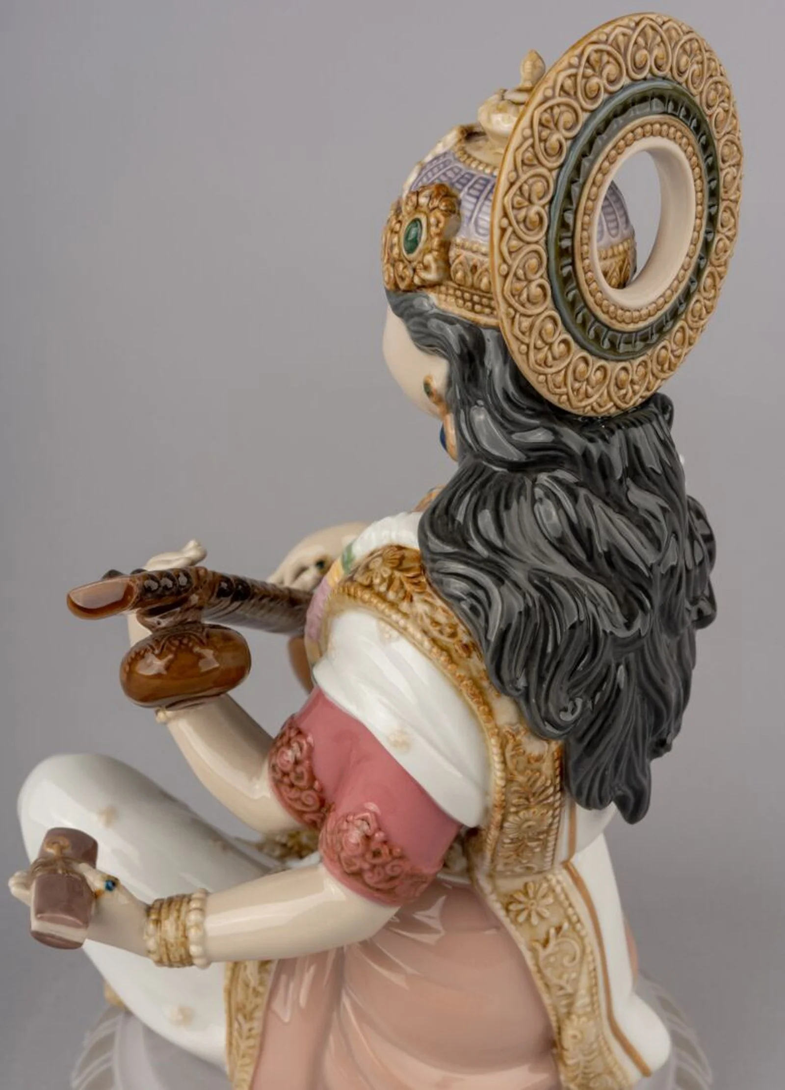 Lladro Goddess Saraswati Figurine - Image 7