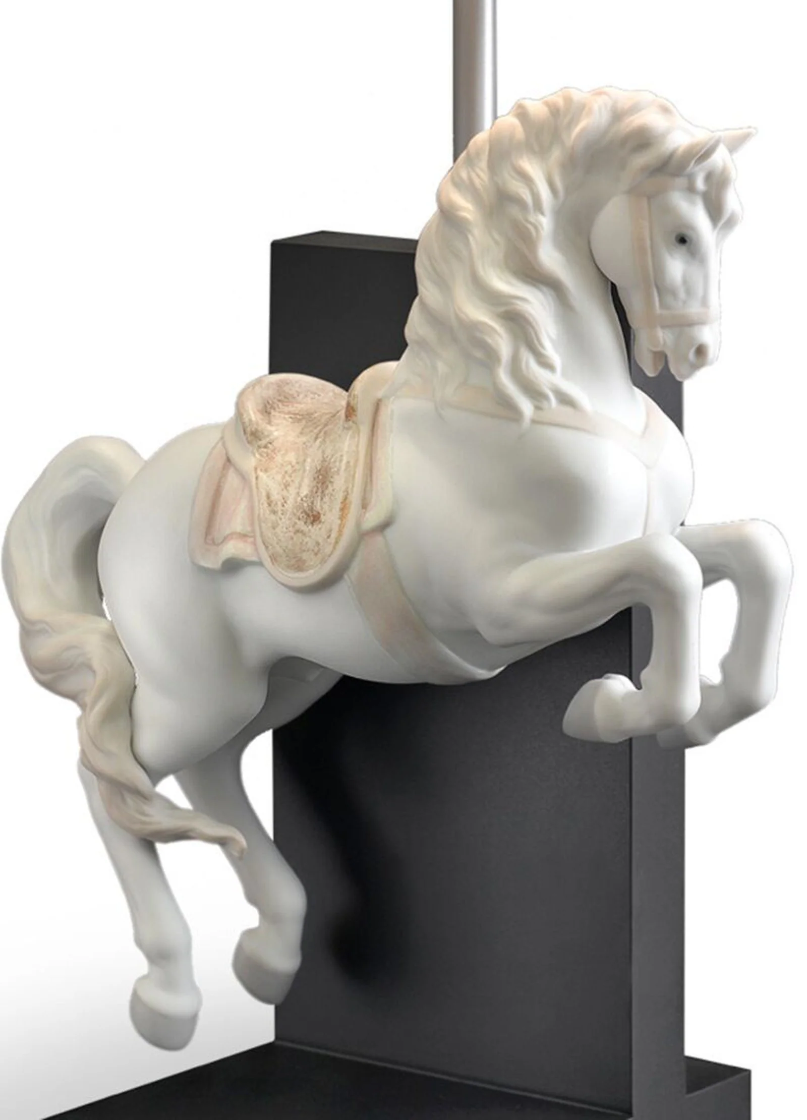 Lladro Horse On Courbette Table Lamp (US) - Image 3