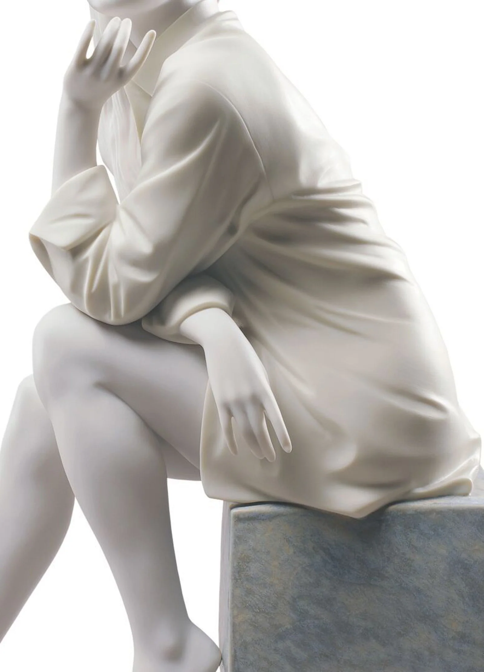 Lladro In My Thoughts Woman Figurine - Image 4