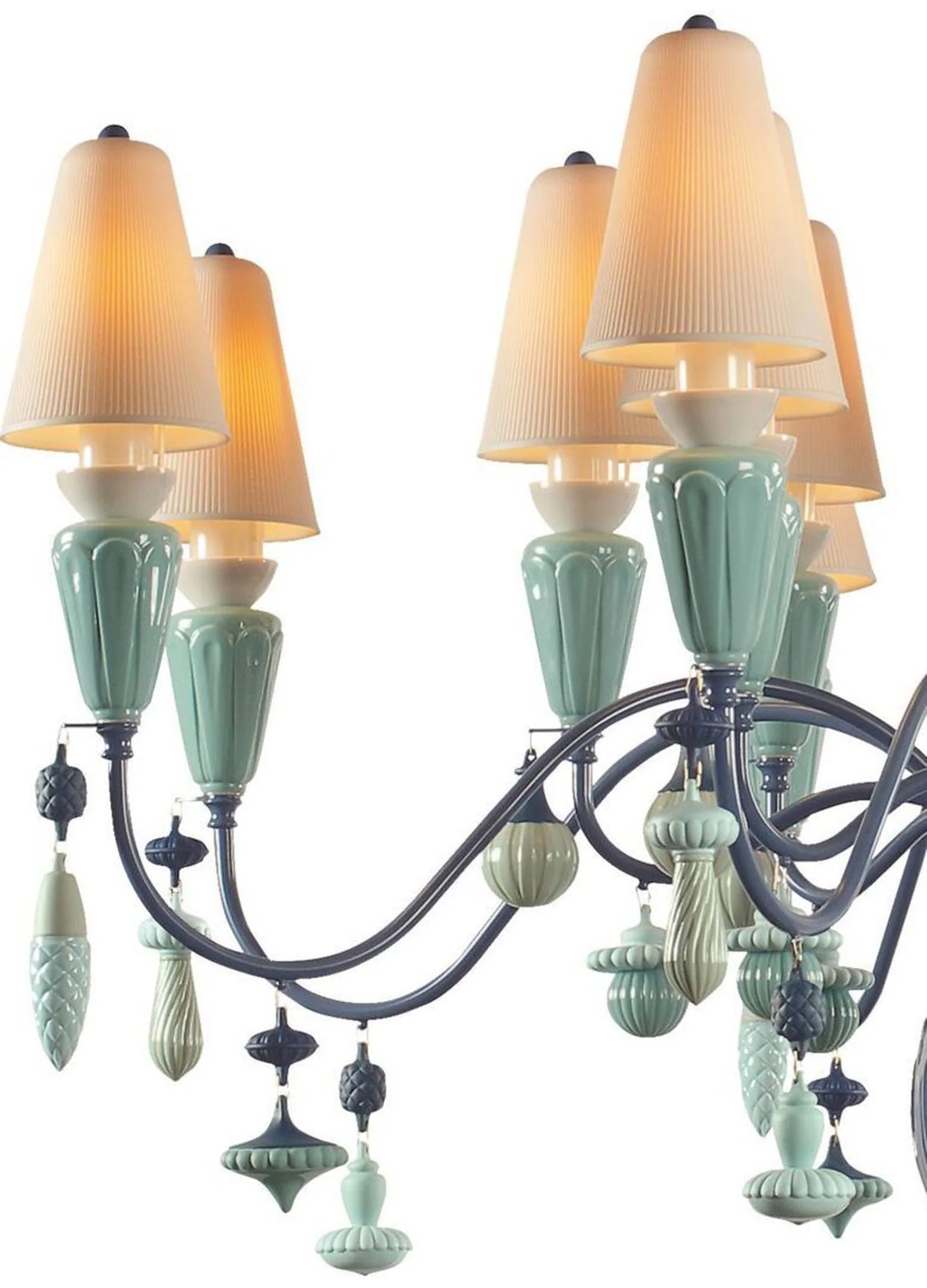 Lladro Ivy and Seed 16 Lights Chandelier Flat Model (US) - Image 15