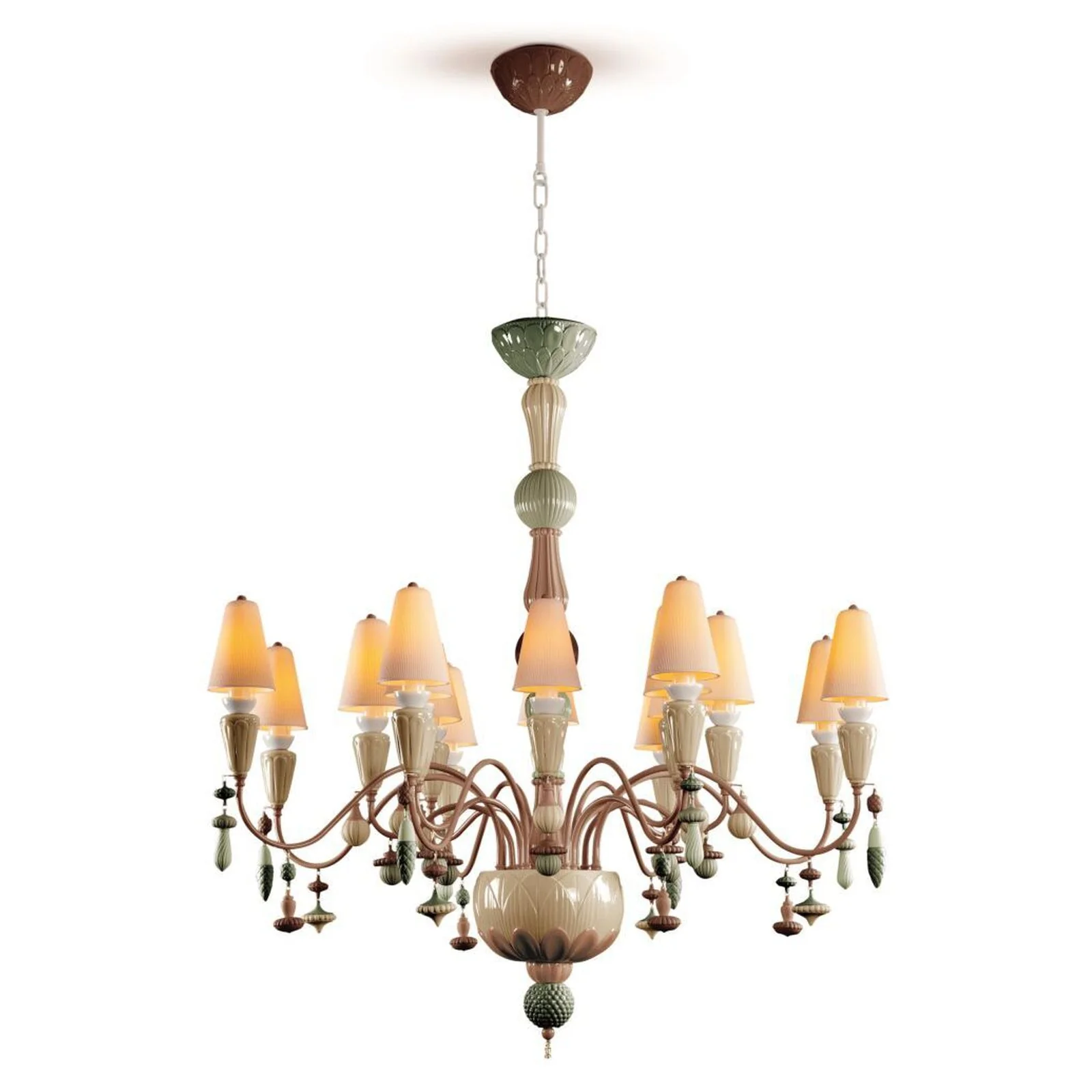 Lladro Ivy and Seed 16 Lights Chandelier Flat Model (US) - Image 21