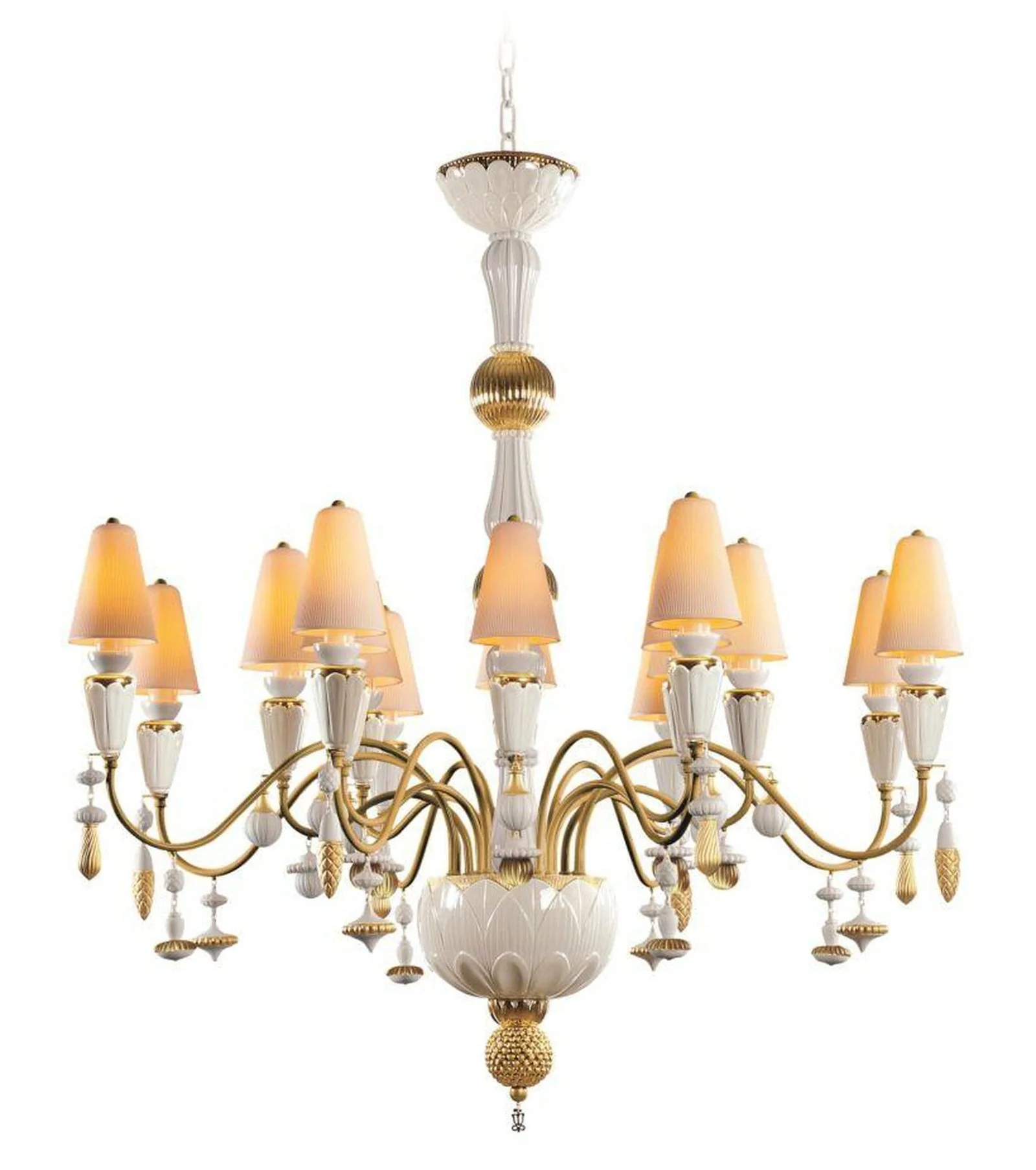 Lladro Ivy and Seed 16 Lights Chandelier Flat Model (US) - Image 8