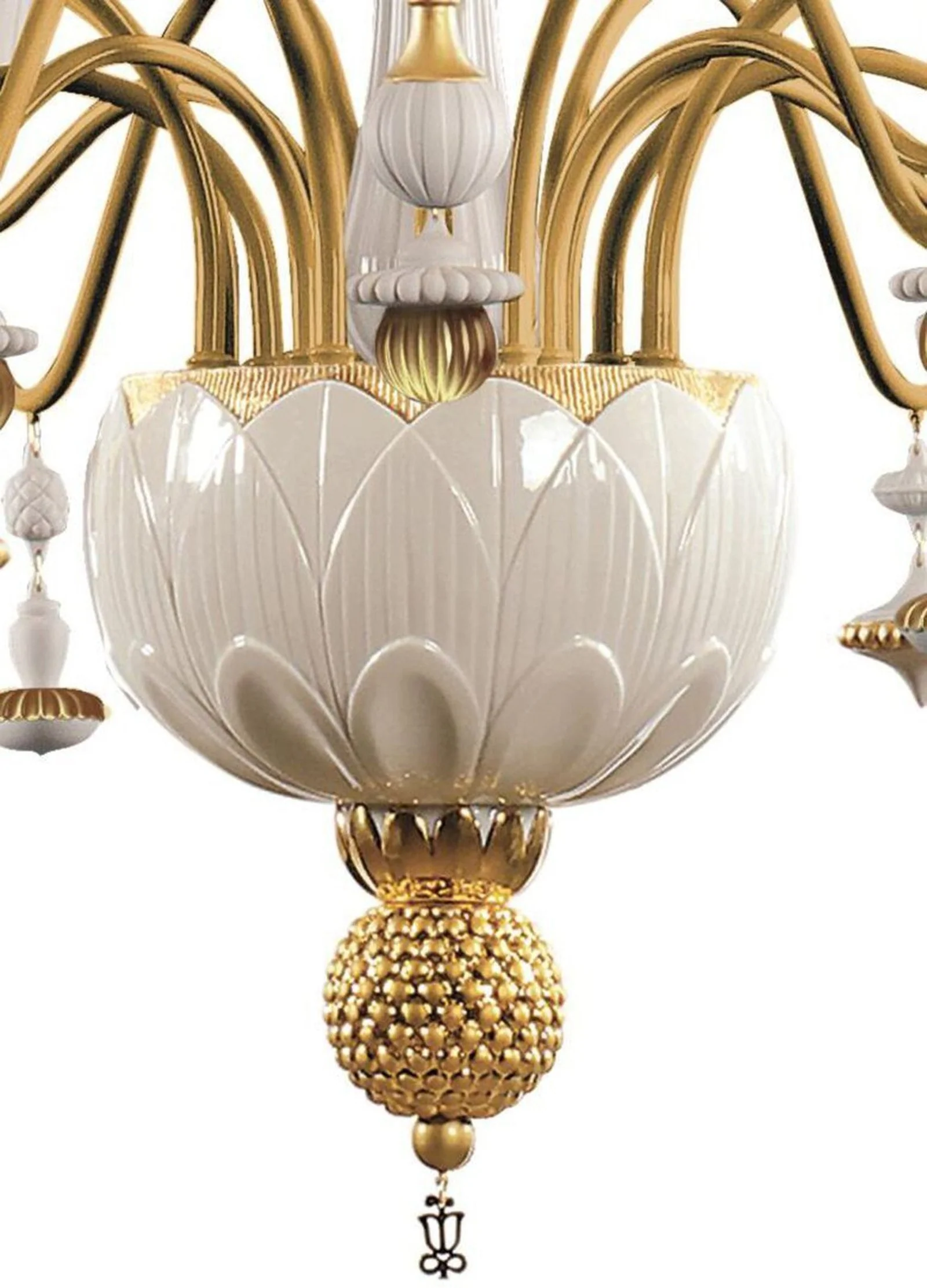 Lladro Ivy and Seed 16 Lights Chandelier Flat Model (US) - Image 9