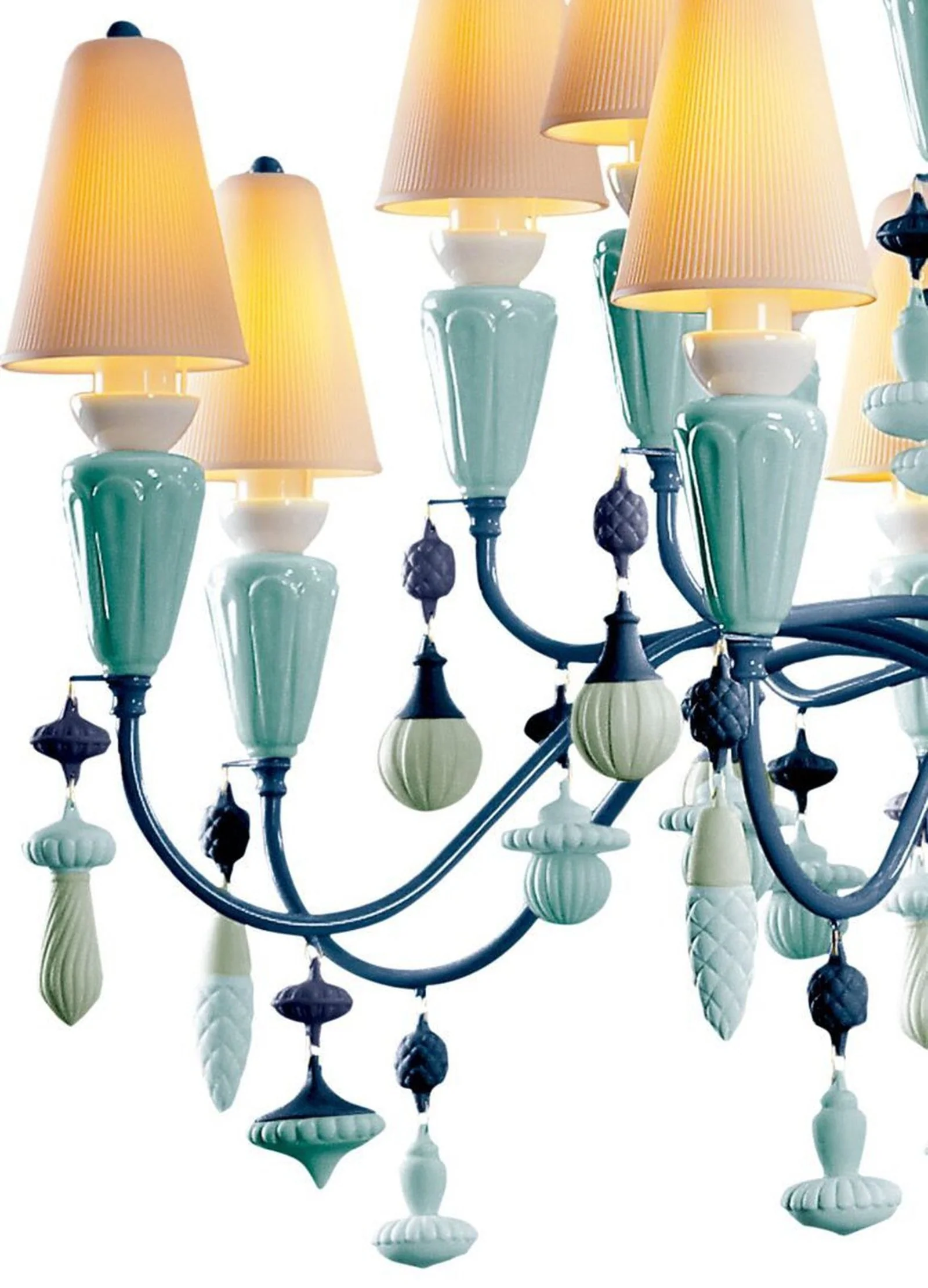 Lladro Ivy and Seed 20 Lights Chandelier Flat Model (US) - Medium - Image 10