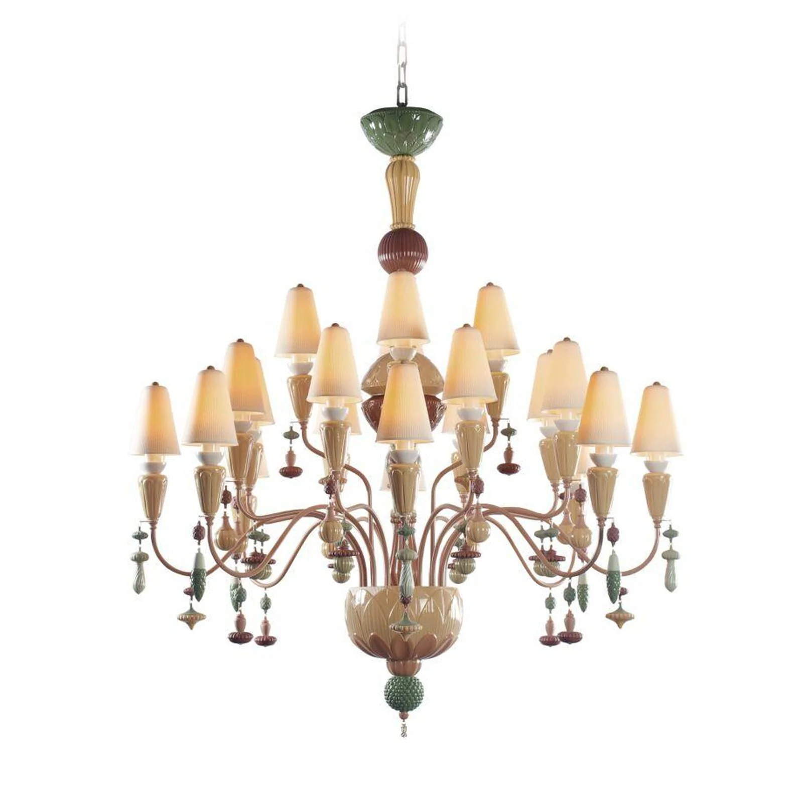 Lladro Ivy and Seed 20 Lights Chandelier Flat Model (US) - Medium - Image 16