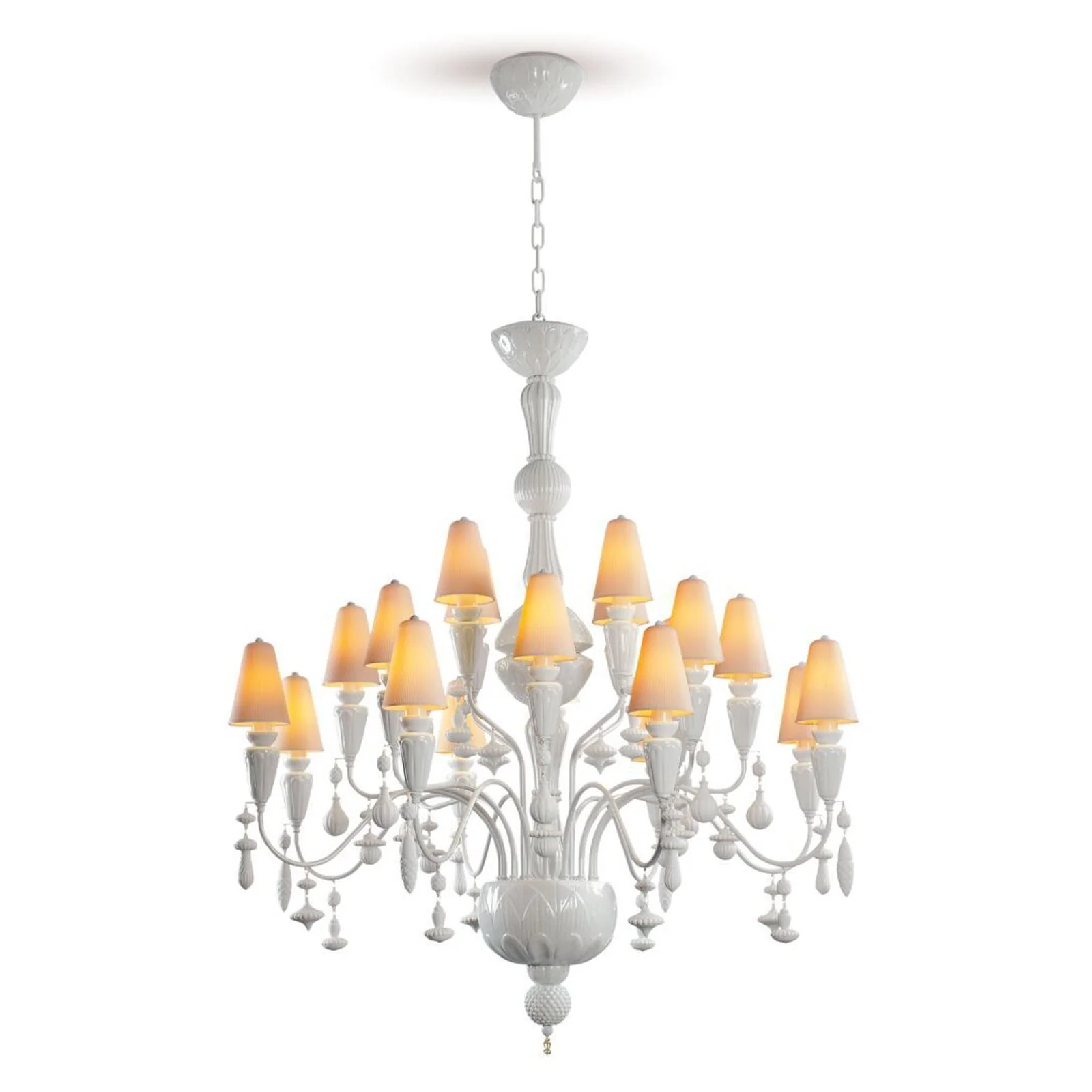 Lladro Ivy and Seed 20 Lights Chandelier Flat Model (US) - Medium - Image 21