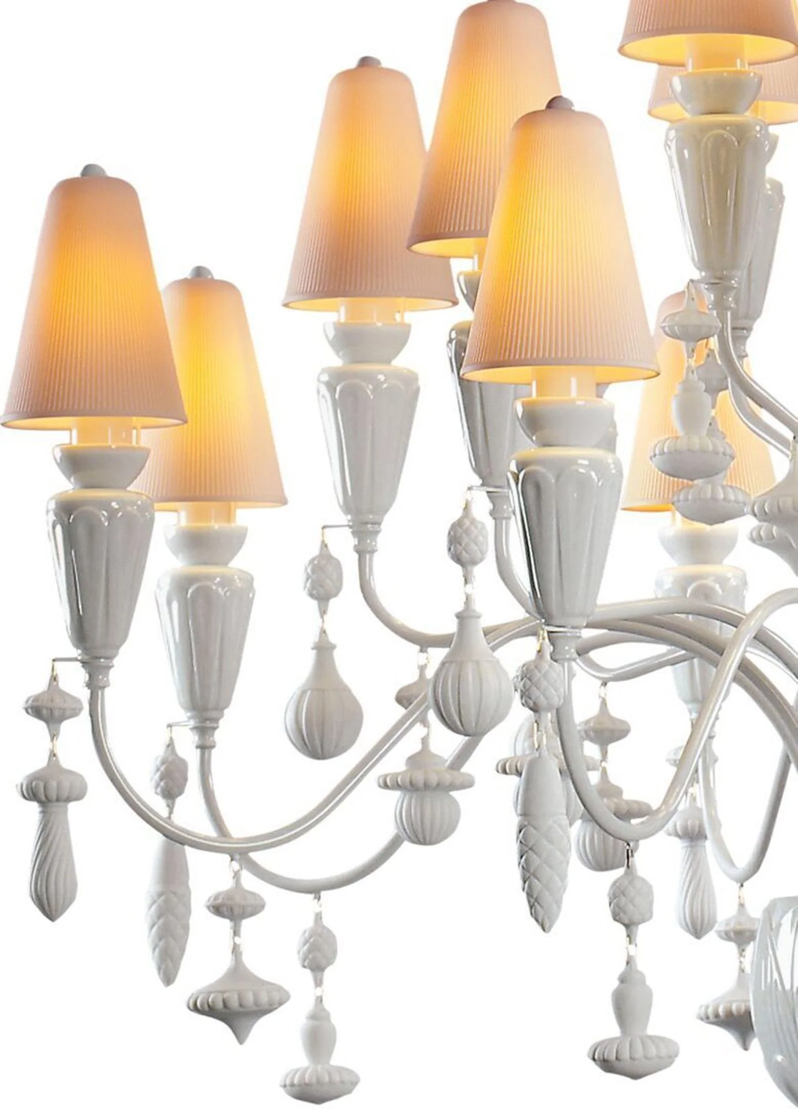 Lladro Ivy and Seed 20 Lights Chandelier Flat Model (US) - Medium - Image 22