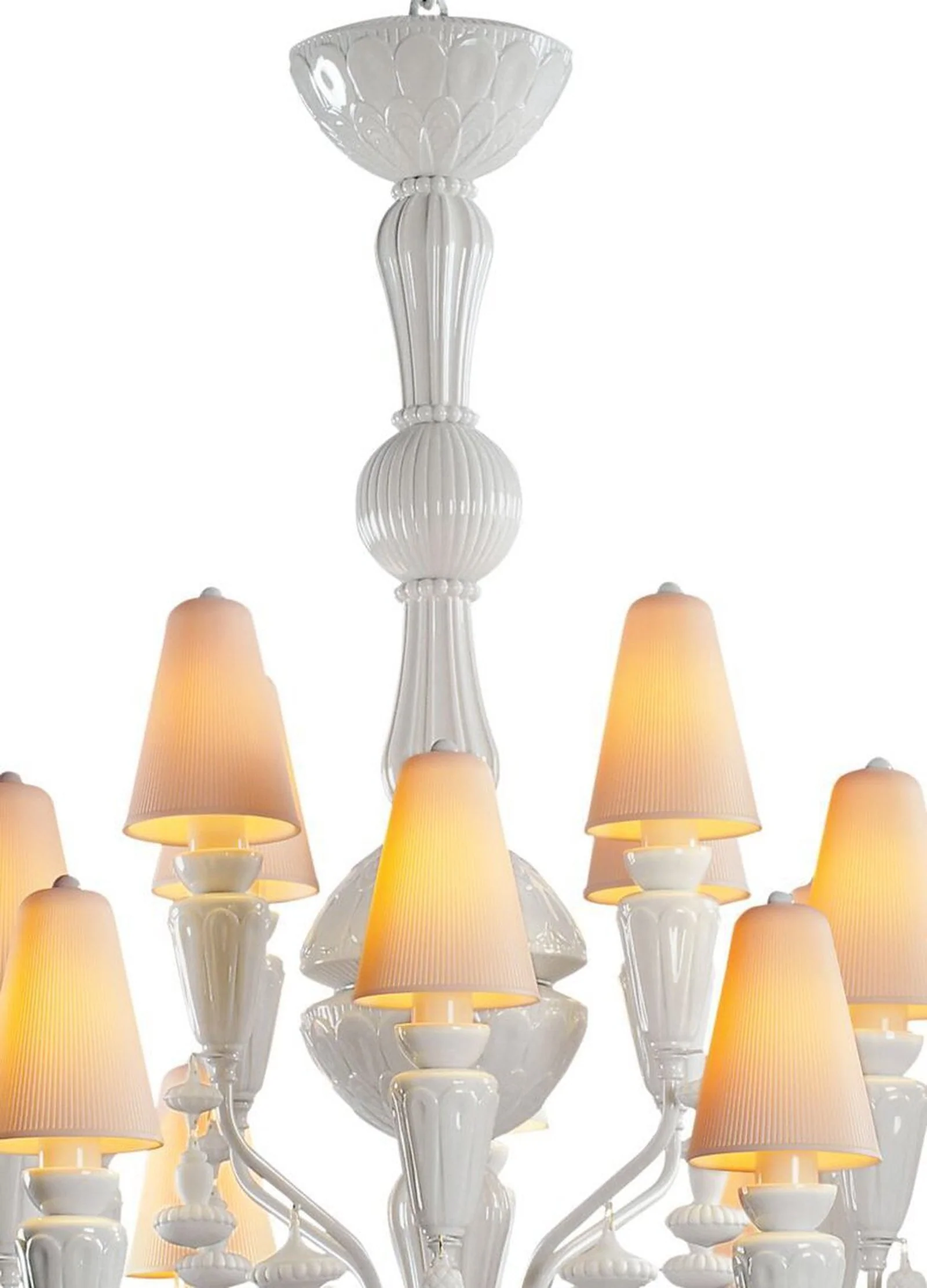 Lladro Ivy and Seed 20 Lights Chandelier Flat Model (US) - Medium - Image 25