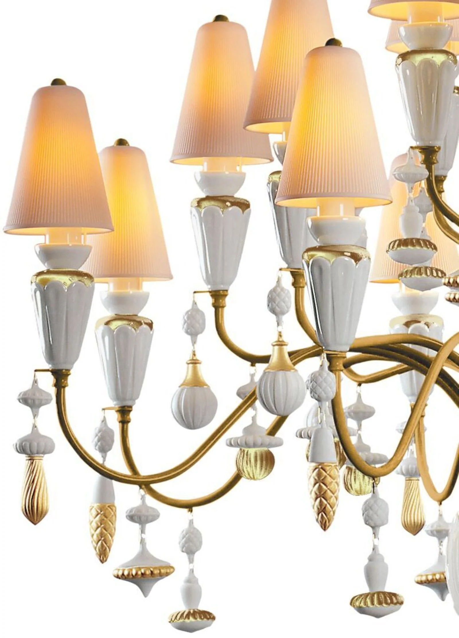 Lladro Ivy and Seed 20 Lights Chandelier Flat Model (US) - Medium - Image 3