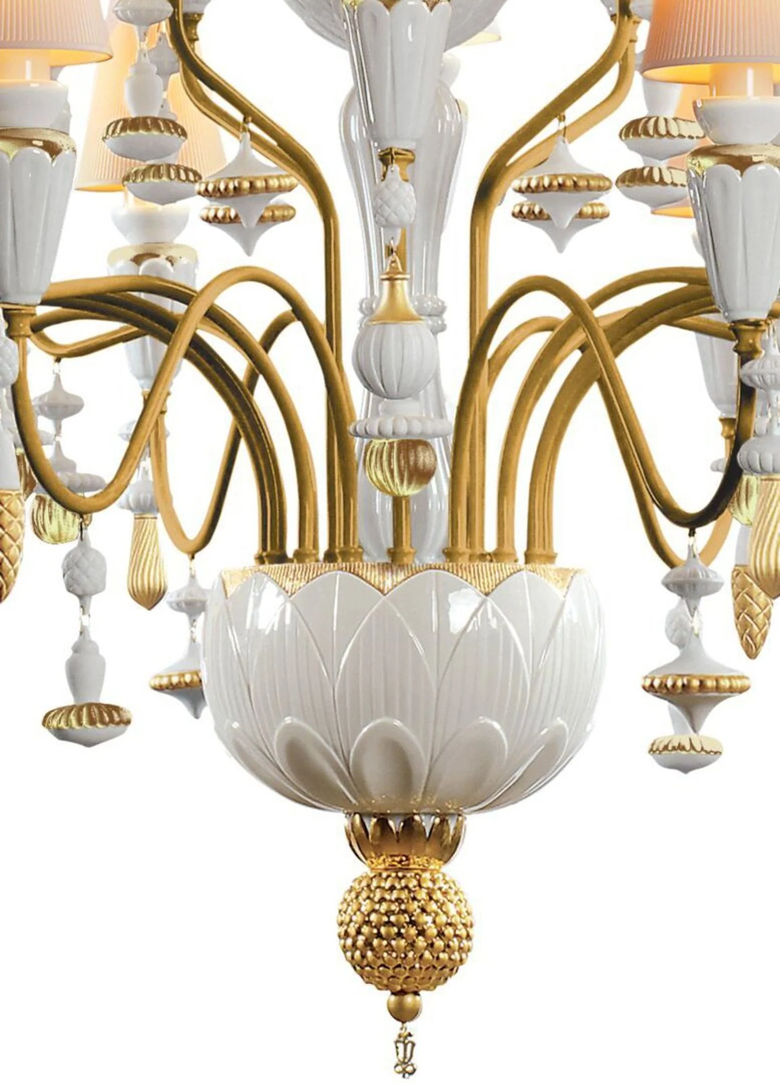 Lladro Ivy and Seed 20 Lights Chandelier Flat Model (US) - Medium - Image 4