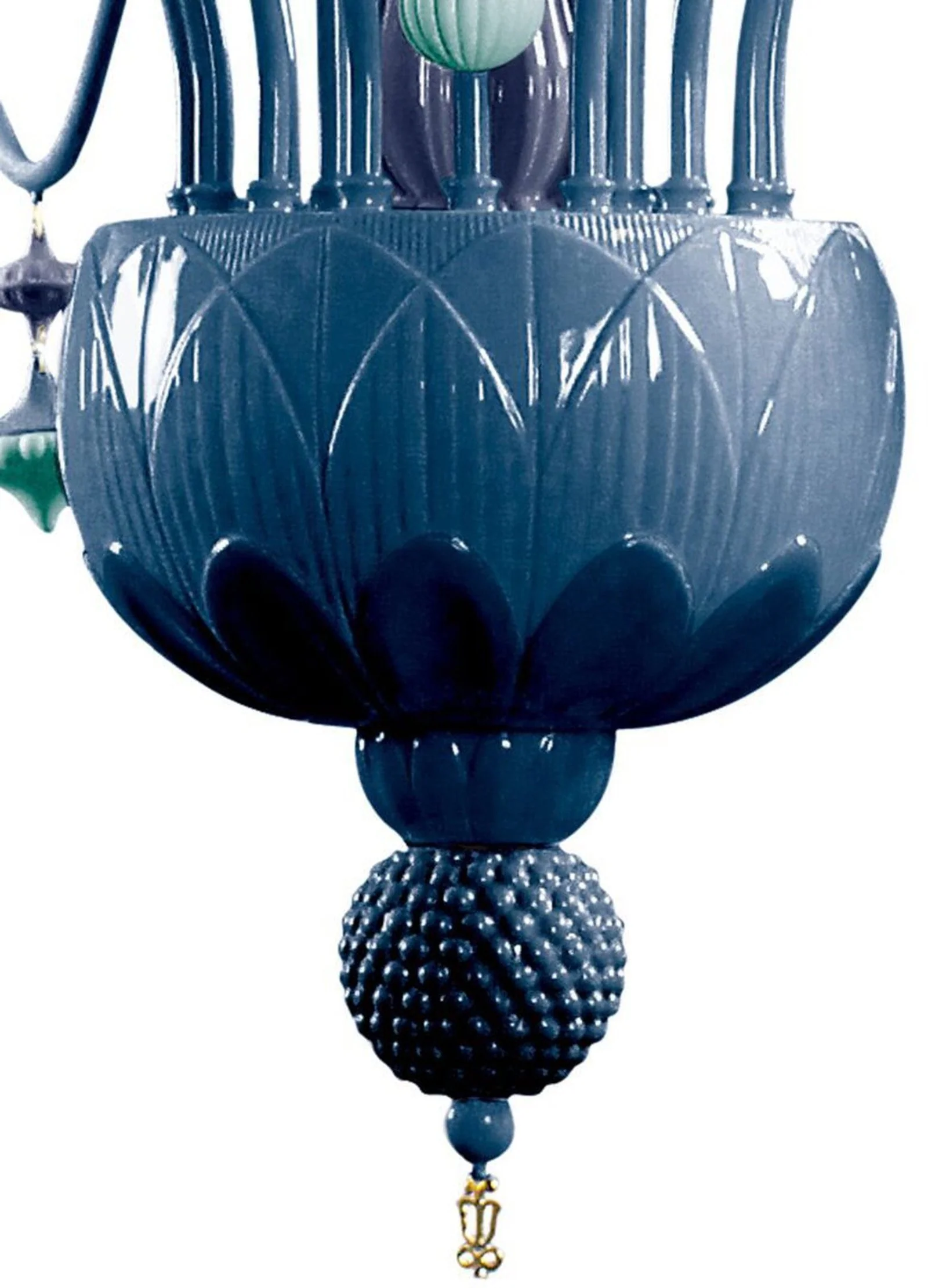 Lladro Ivy and Seed 20 Lights Chandelier Flat Model (US) - Medium - Image 9