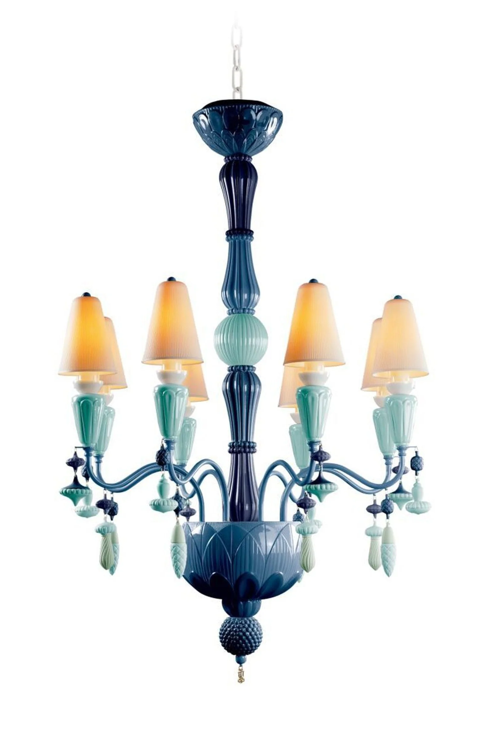 Lladro Ivy and Seed 8 Lights Chandelier Flat Model (US) - Image 10