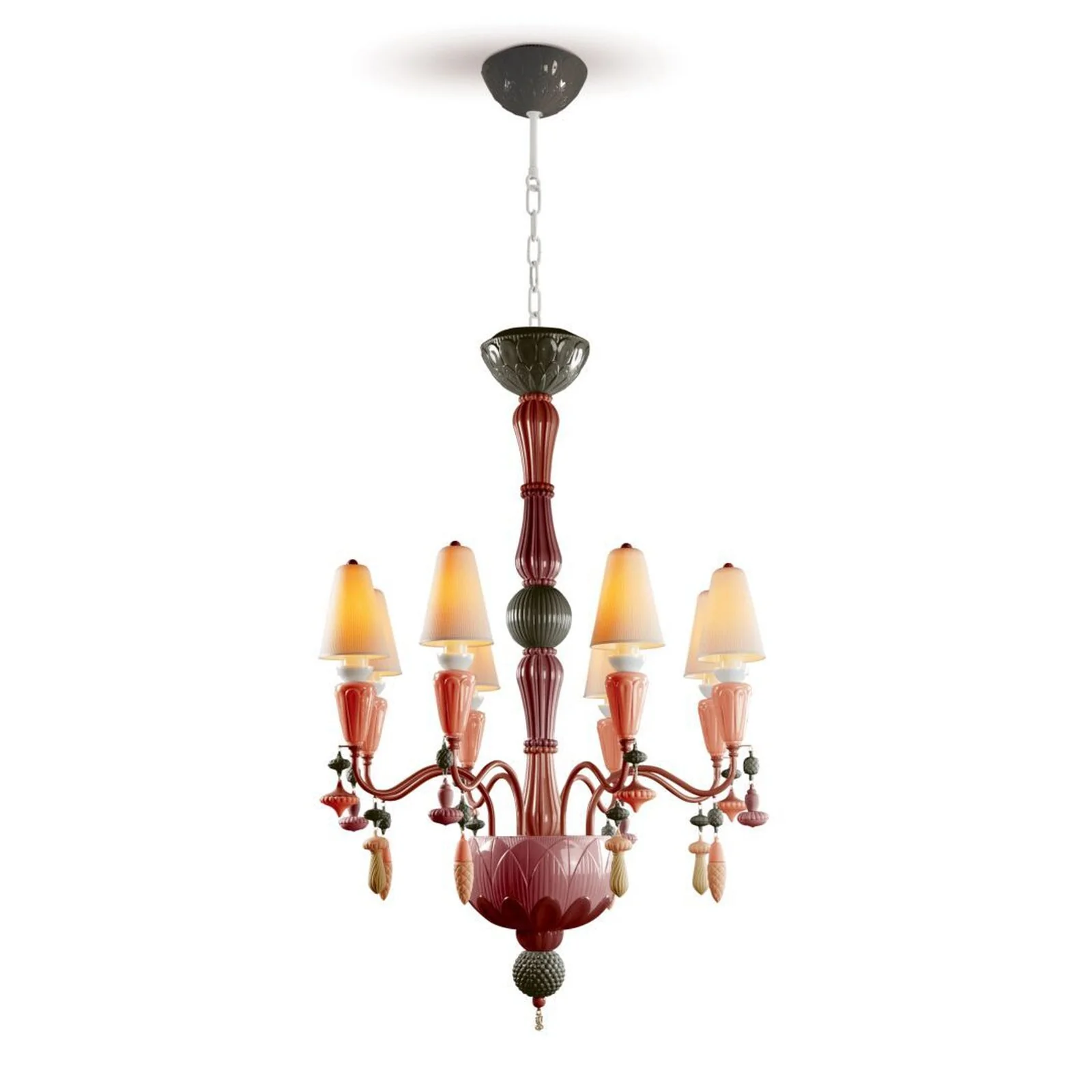 Lladro Ivy and Seed 8 Lights Chandelier Flat Model (US) - Image 11
