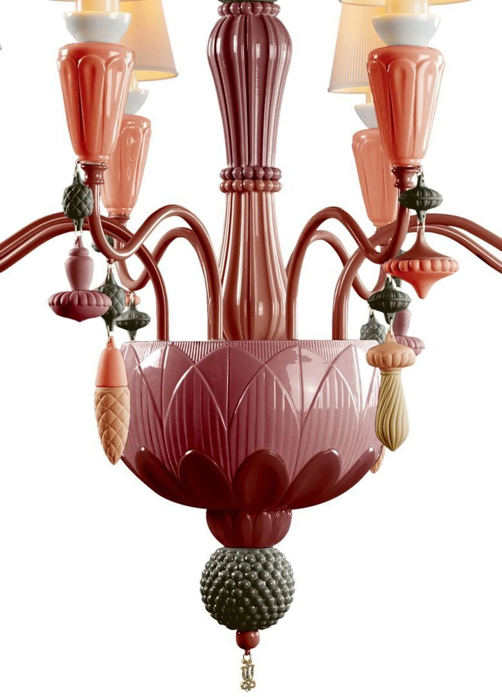 Lladro Ivy and Seed 8 Lights Chandelier Flat Model (US) - Image 13