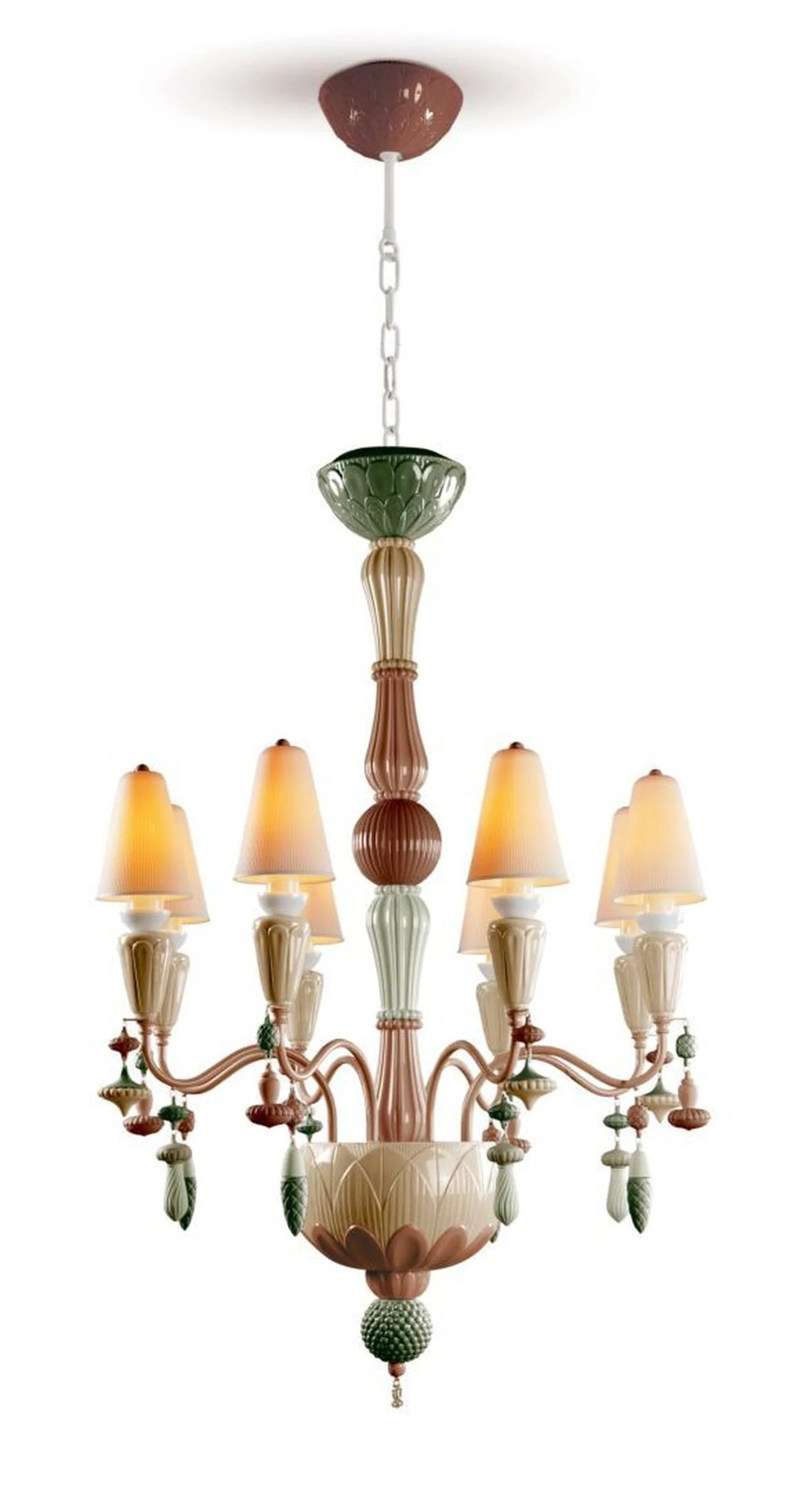 Lladro Ivy and Seed 8 Lights Chandelier Flat Model (US) - Image 18
