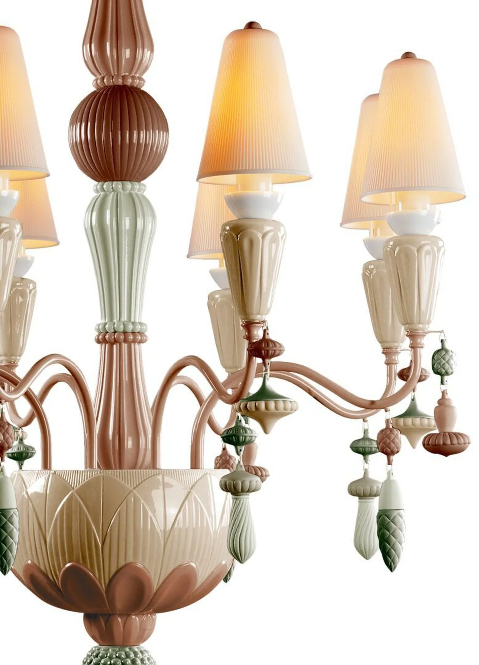 Lladro Ivy and Seed 8 Lights Chandelier Flat Model (US) - Image 20