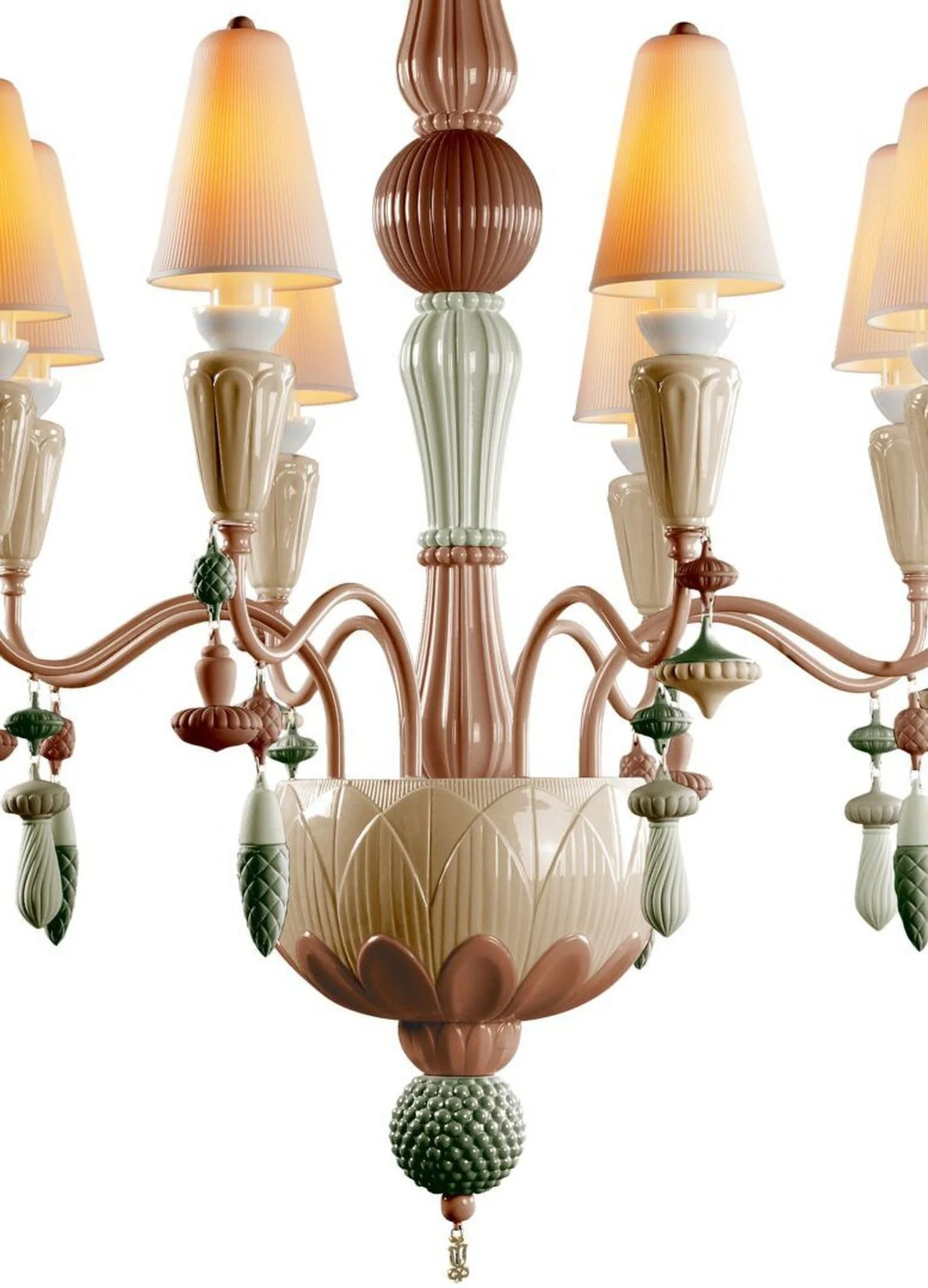 Lladro Ivy and Seed 8 Lights Chandelier Flat Model (US) - Image 21