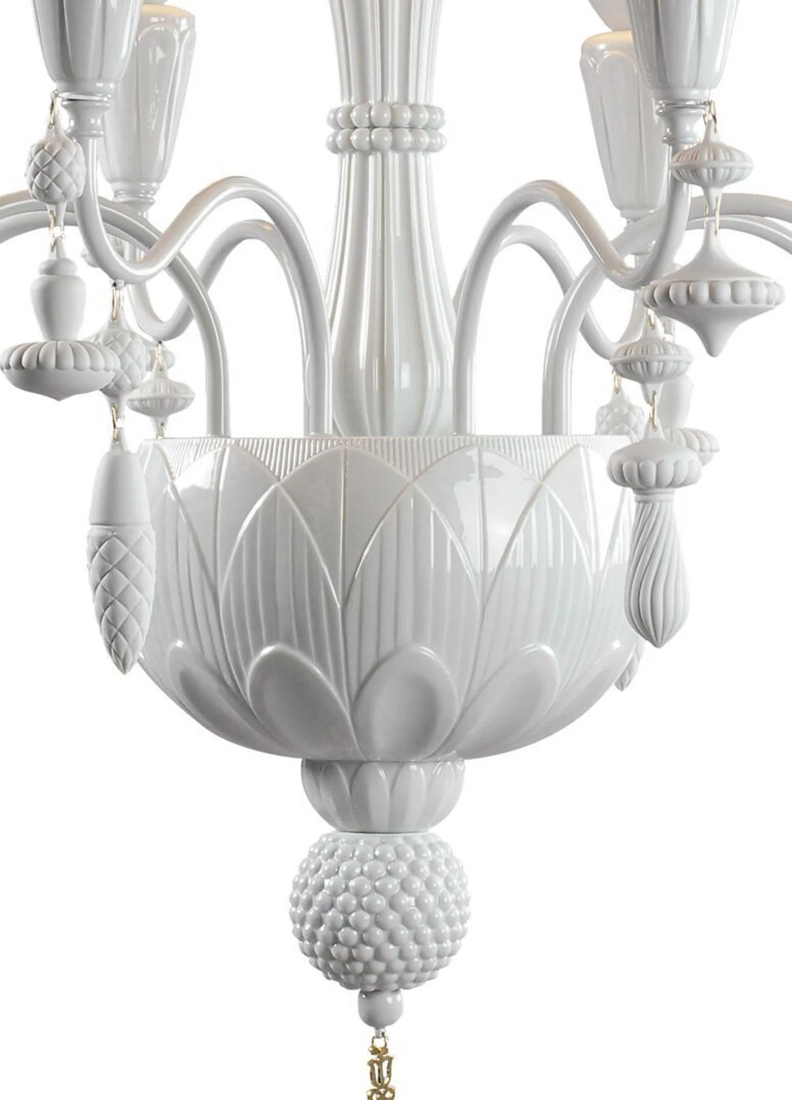 Lladro Ivy and Seed 8 Lights Chandelier Flat Model (US) - Image 25