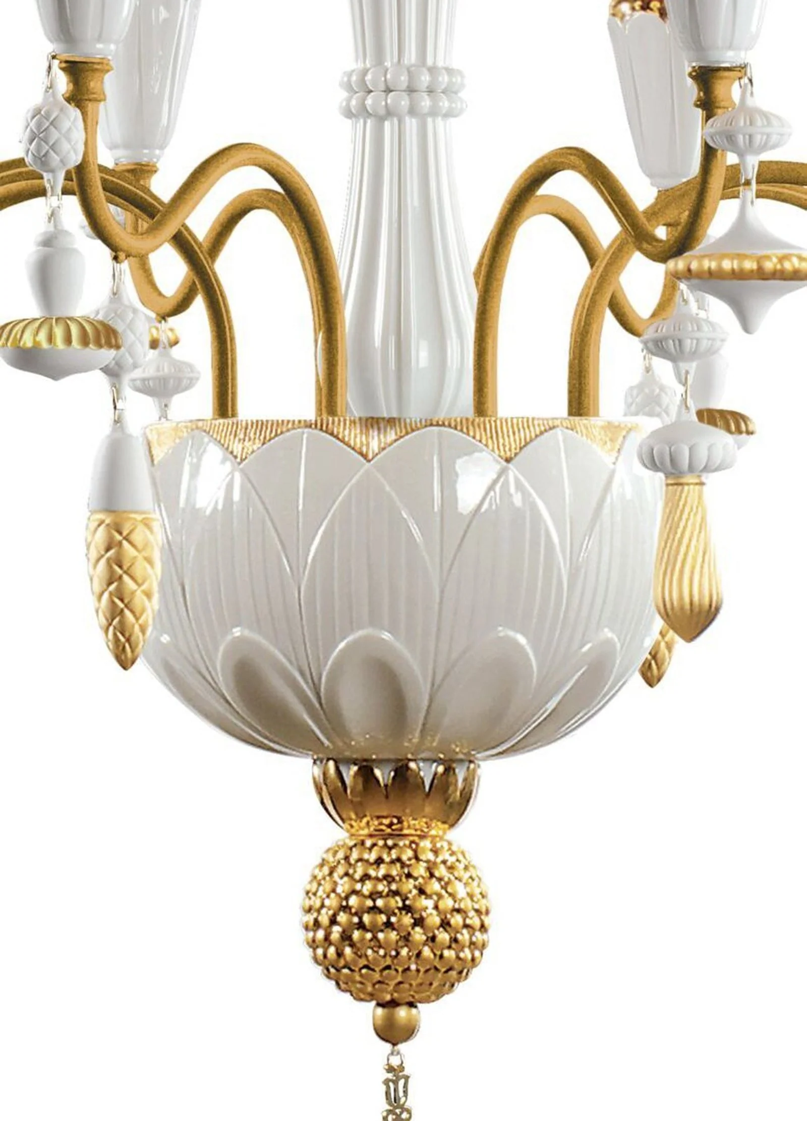 Lladro Ivy and Seed 8 Lights Chandelier Flat Model (US) - Image 5