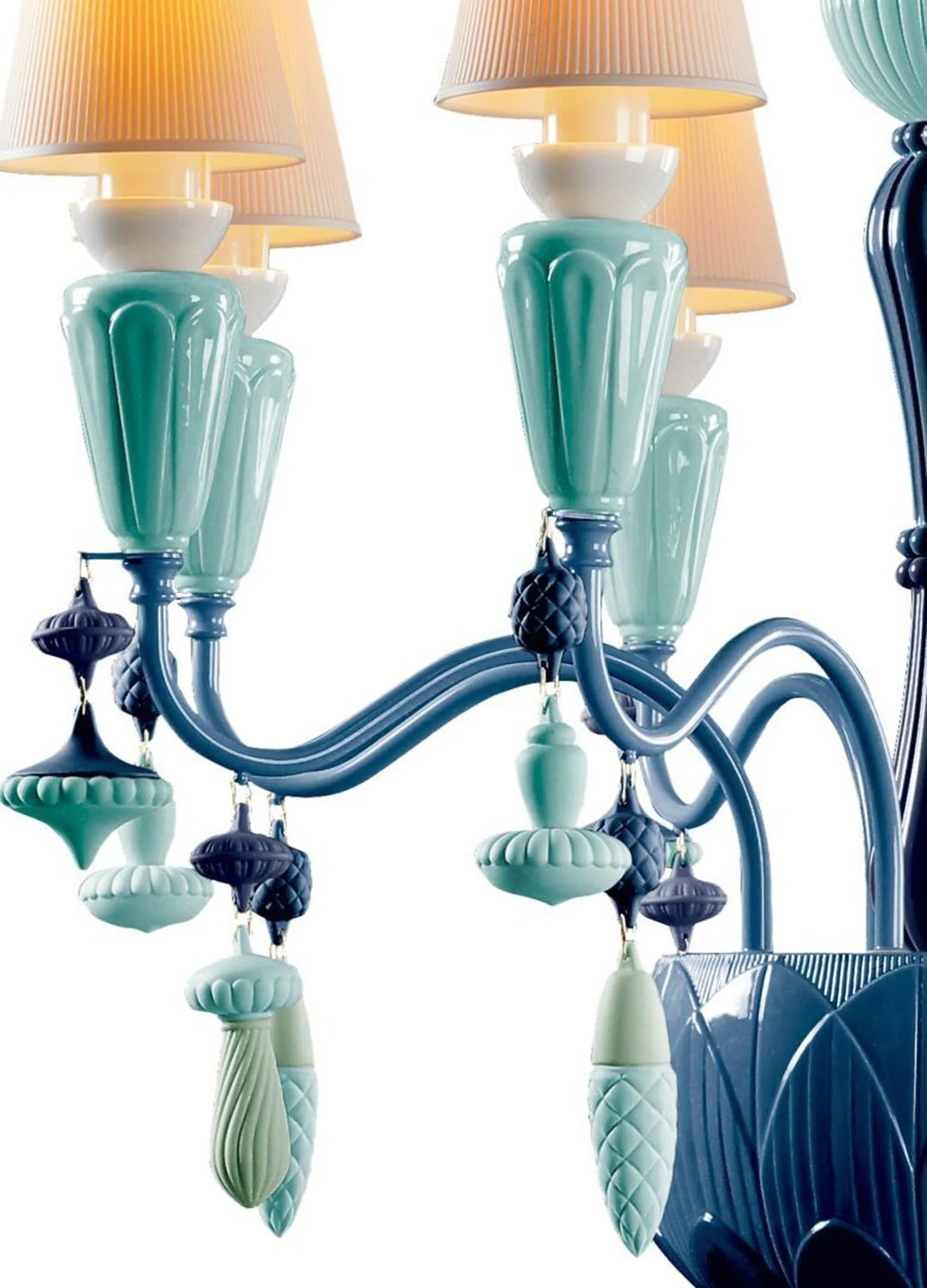 Lladro Ivy and Seed 8 Lights Chandelier Flat Model (US) - Image 8