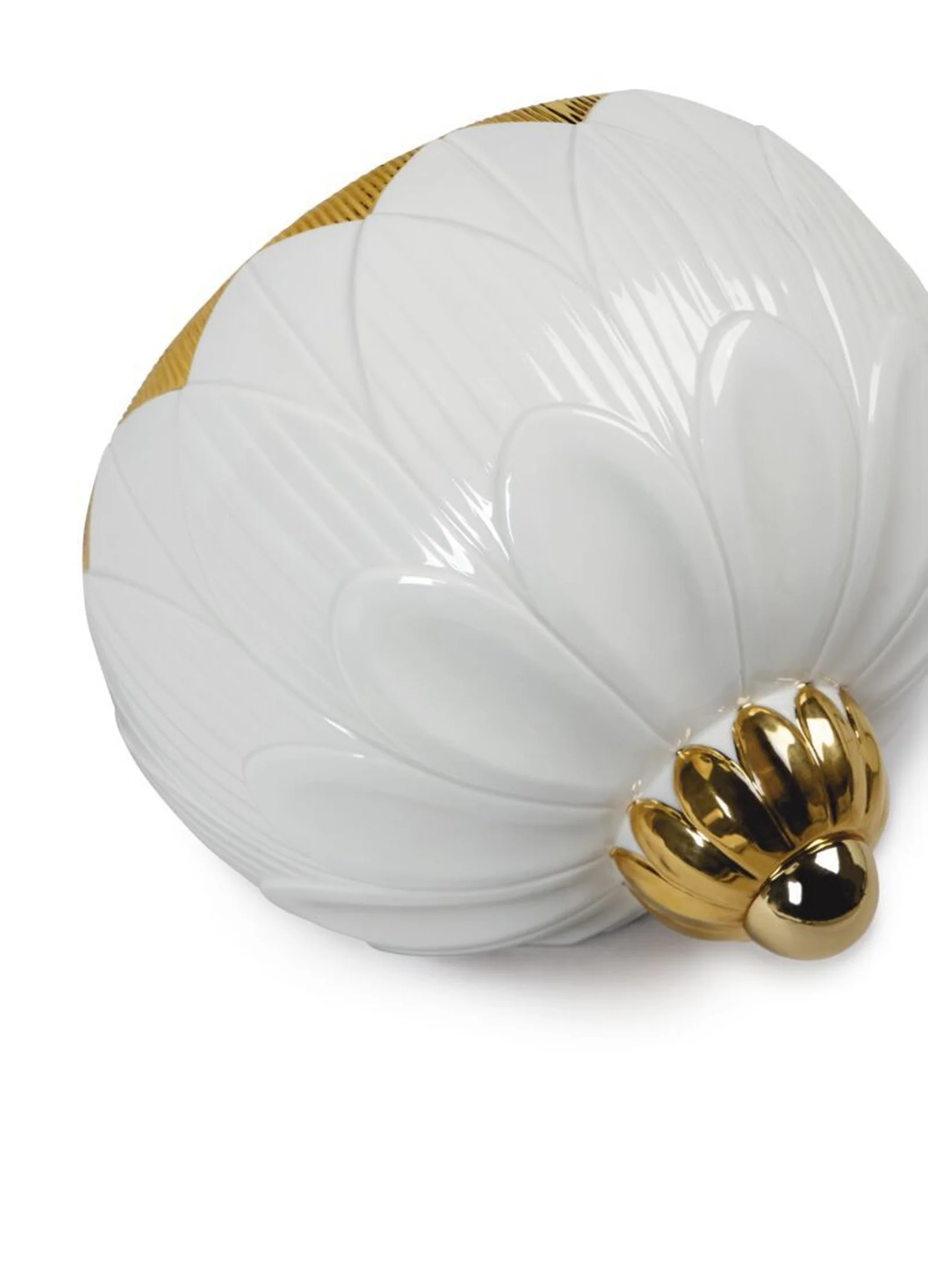 Lladro Ivy & Seed Wall Sconce White and Gold (US) - Image 2