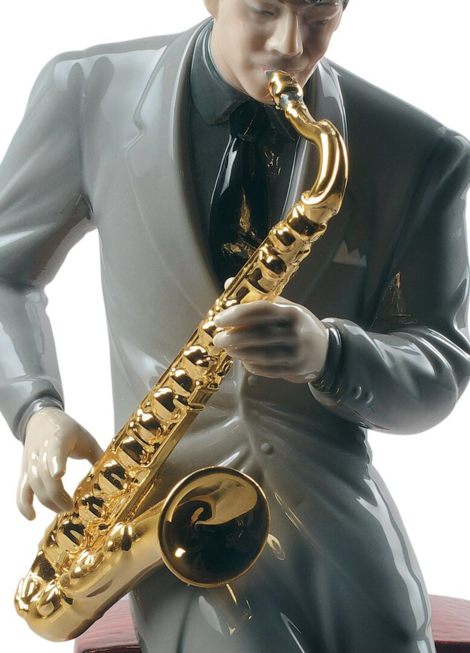 Lladro Jazz Saxophonist Figurine - Image 3