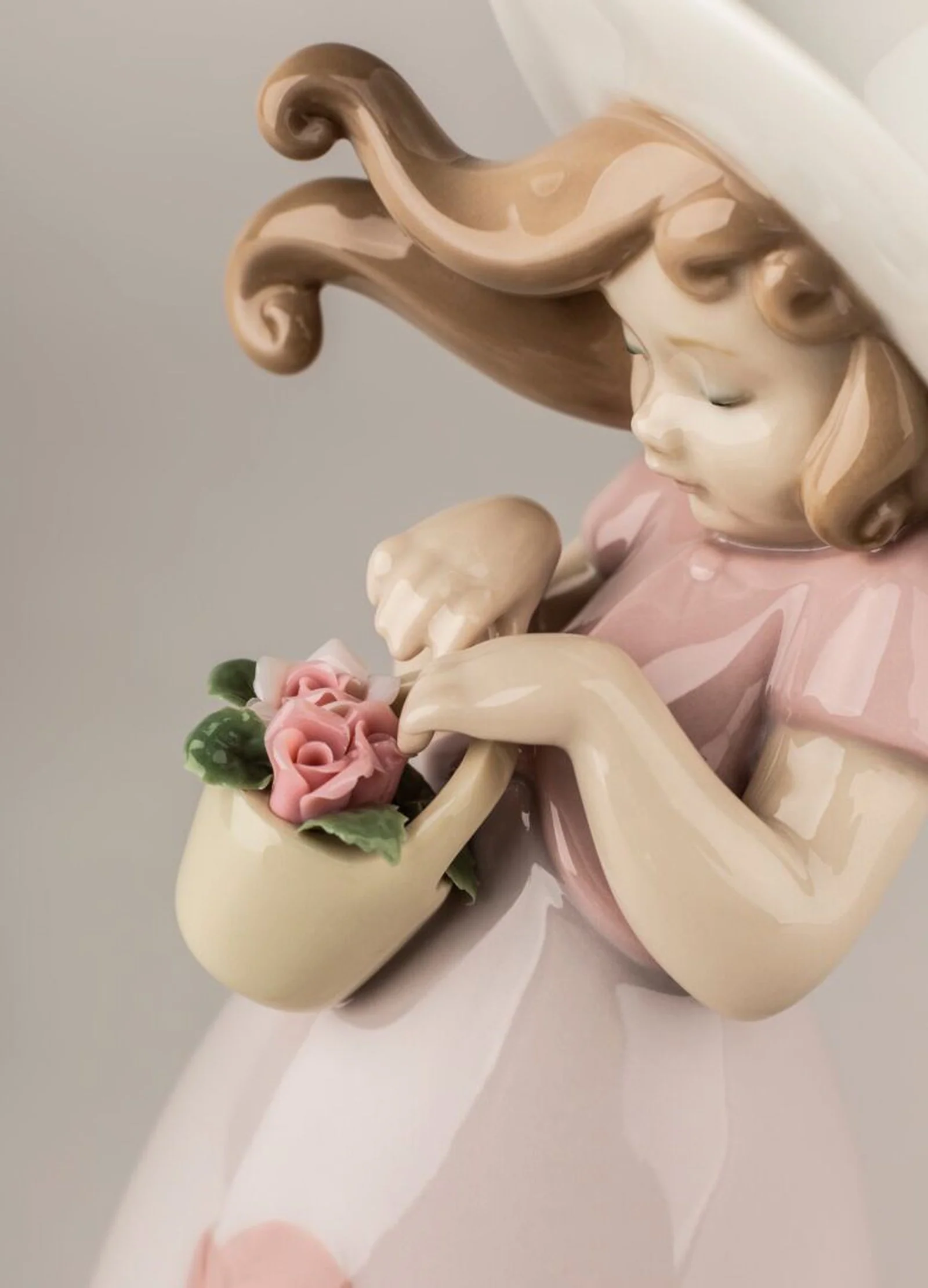 Lladro Little Rose Girl Figurine - Image 6