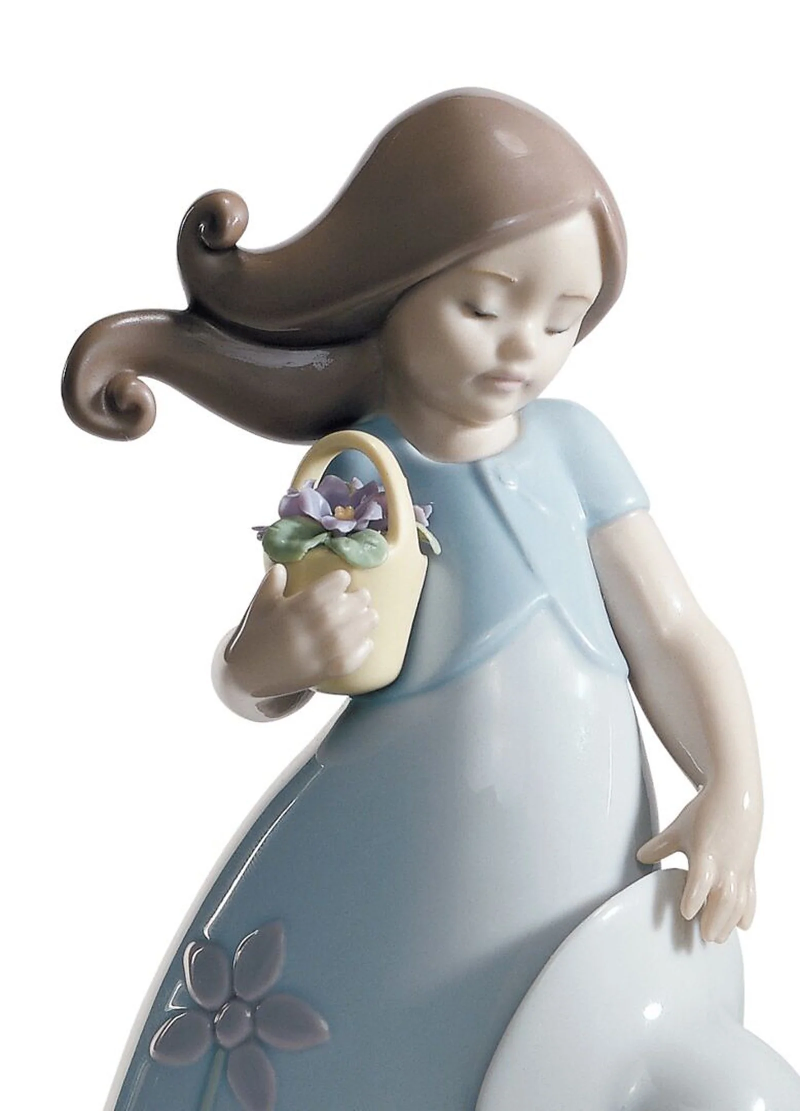 Lladro Little Violet Girl Figurine - Image 2