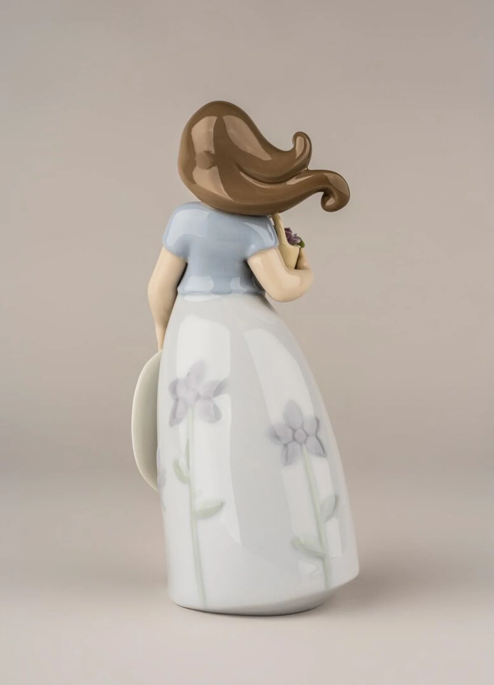 Lladro Little Violet Girl Figurine - Image 5