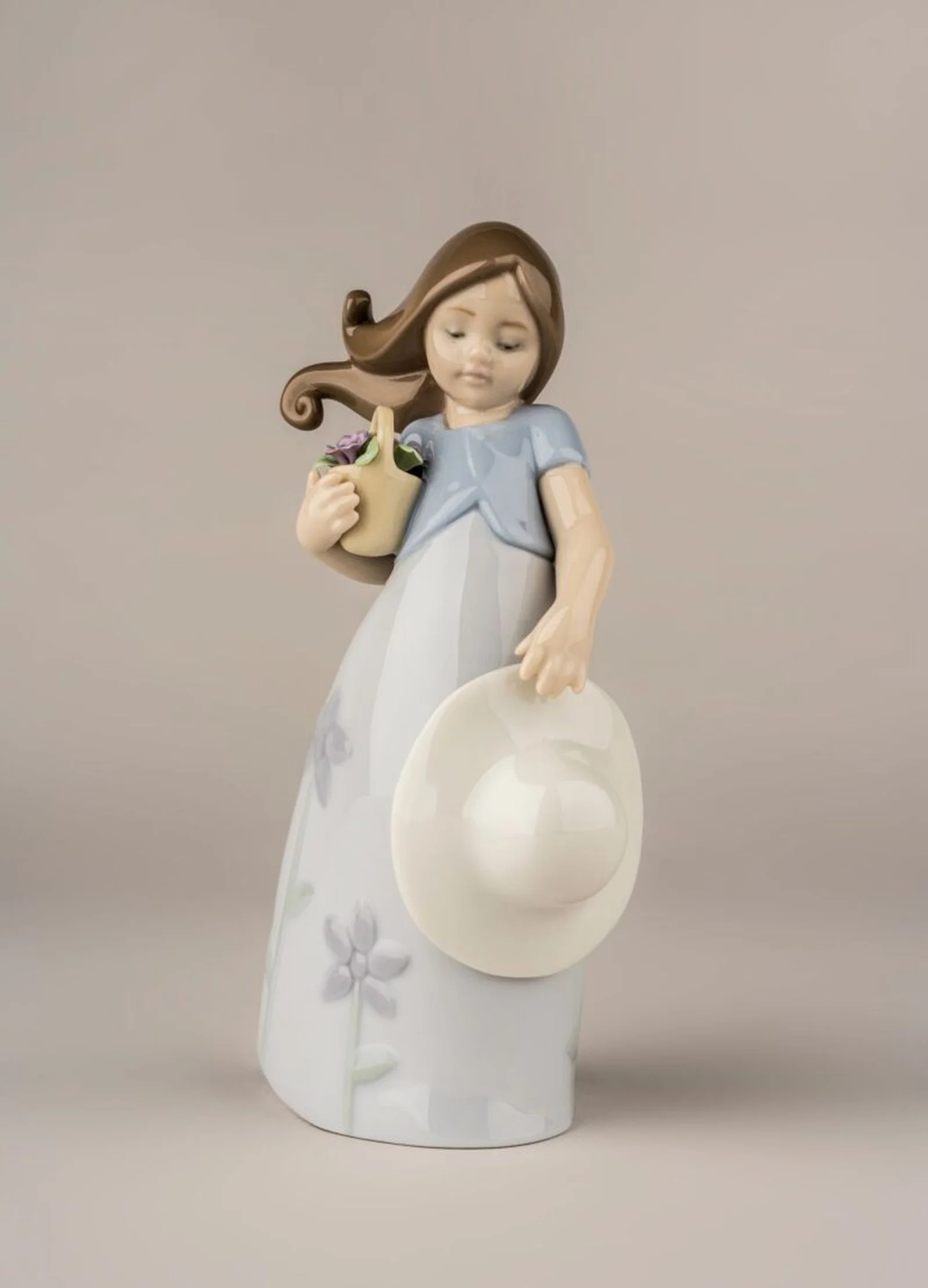Lladro Little Violet Girl Figurine - Image 6