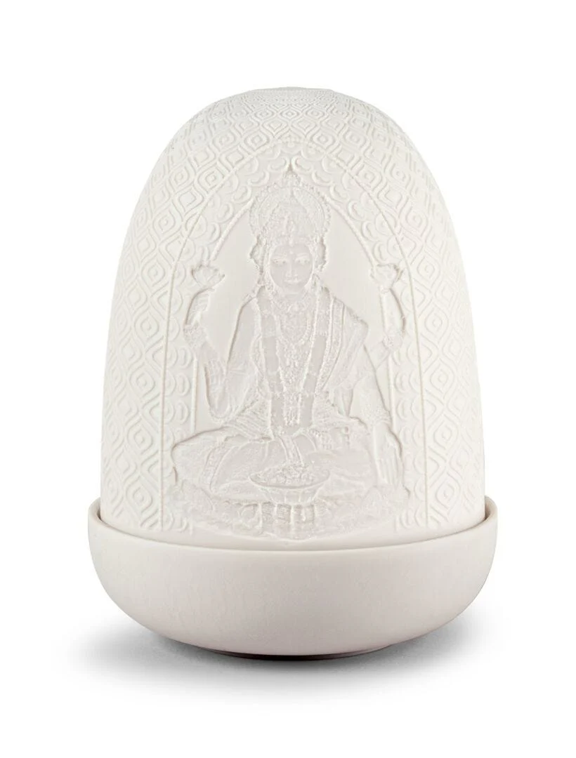 Lladro Lord Ganesha & Goddess Lakshmi Dome Lamp - Image 3
