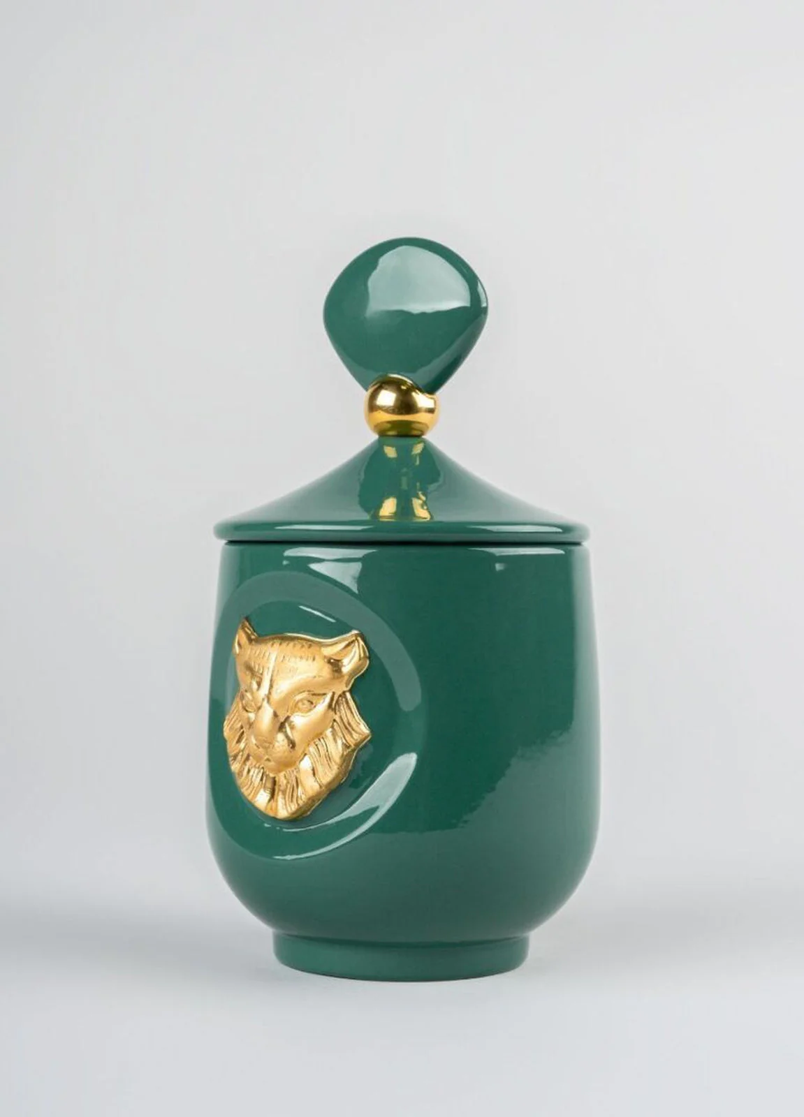 Lladro Lynx Candle Luxurious Animals Redwood Fire Scent - Image 3