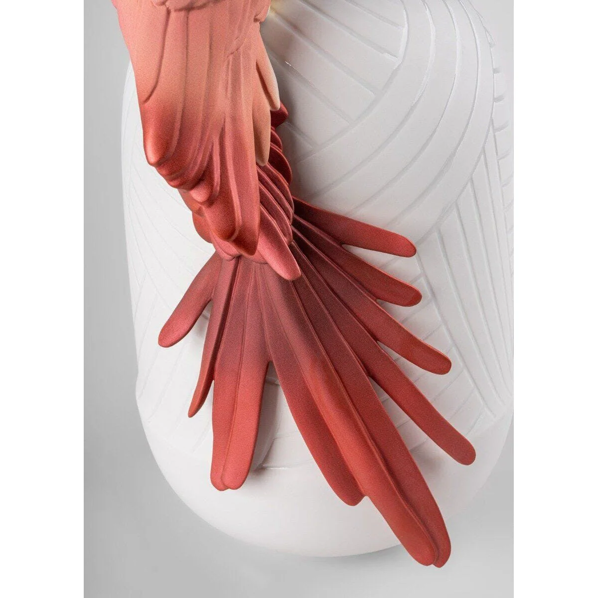 Lladro Macaw Bird Vase (Red) - Image 6
