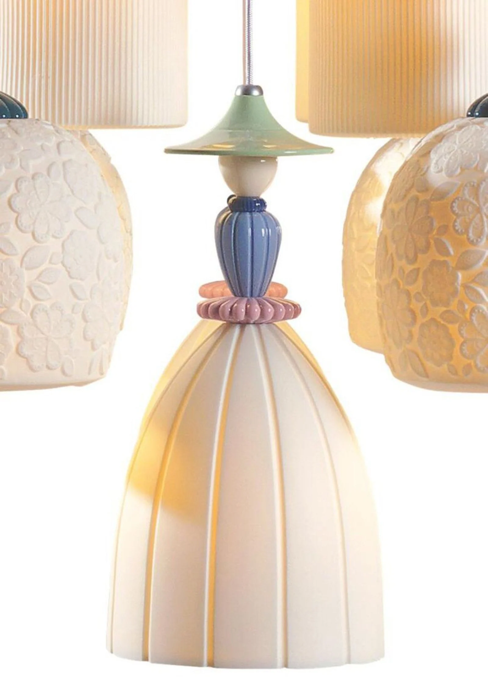 Lladro Mademoiselle 24 Lights Strolling Through Blossoms Chandelier (US) - Image 5