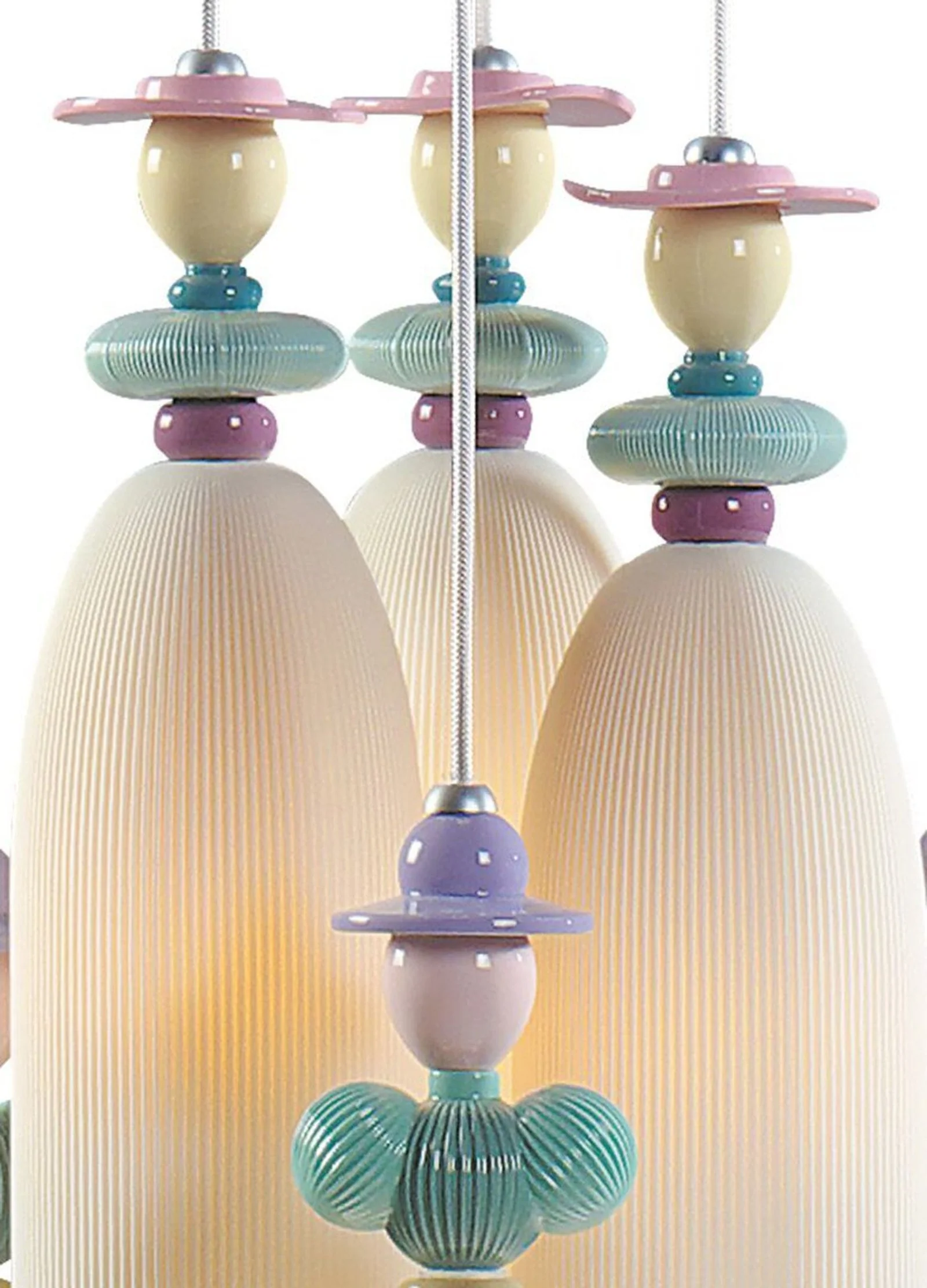 Lladro Mademoiselle 6 Lights Gathering In The Lawn Ceiling Lamp (US) - Image 2