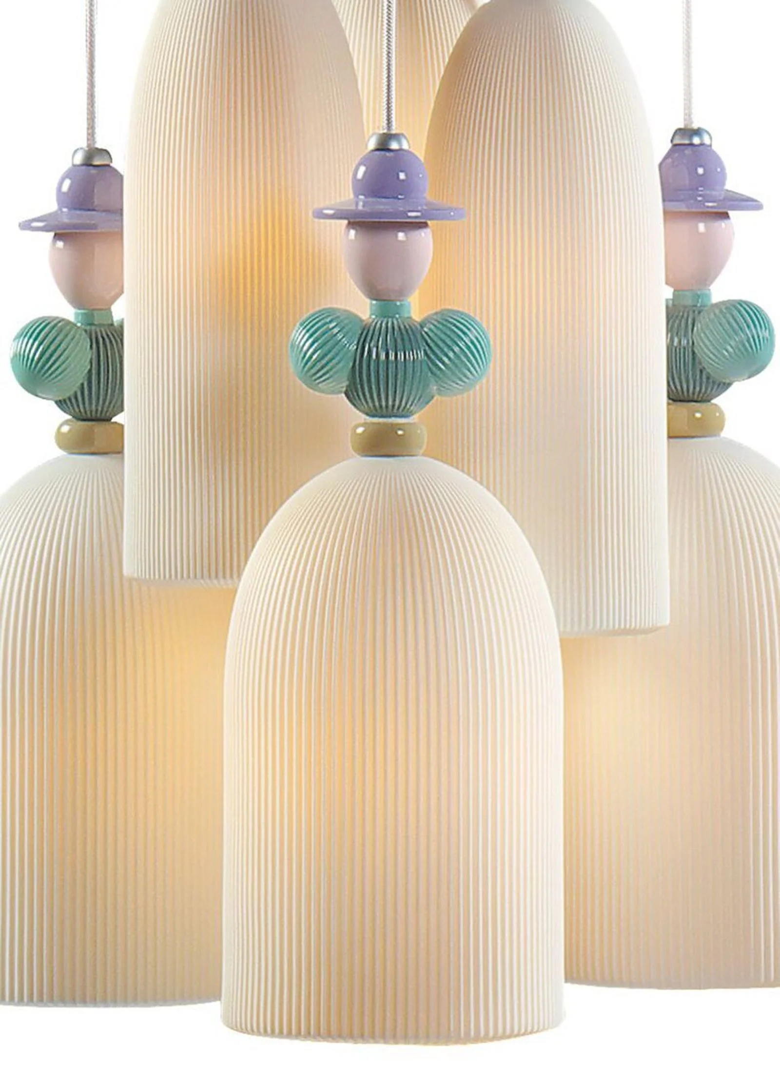 Lladro Mademoiselle 6 Lights Gathering In The Lawn Ceiling Lamp (US) - Image 4