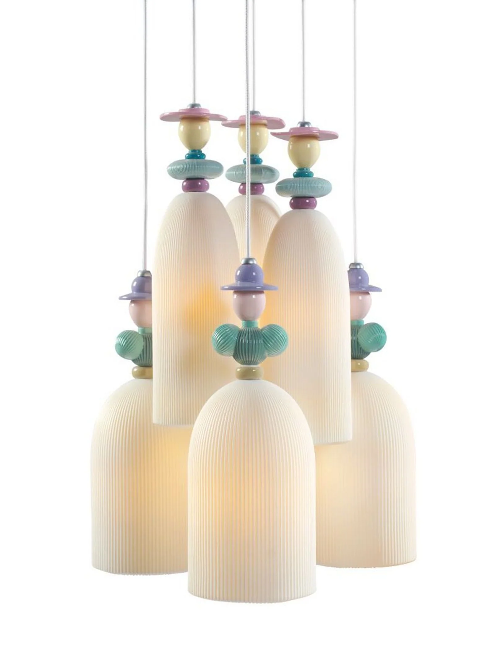 Lladro Mademoiselle 6 Lights Gathering In The Lawn Ceiling Lamp (US) - Image 5