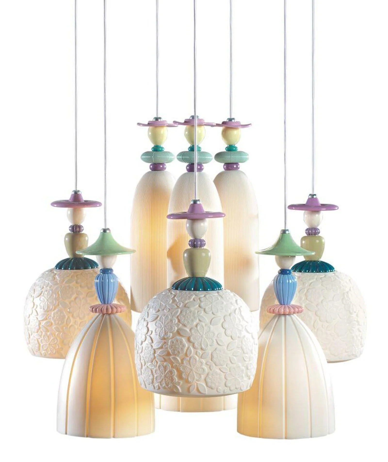 Lladro Madermoiselle 9 Lights Seaside Dreams Chandelier (US) - Image 3