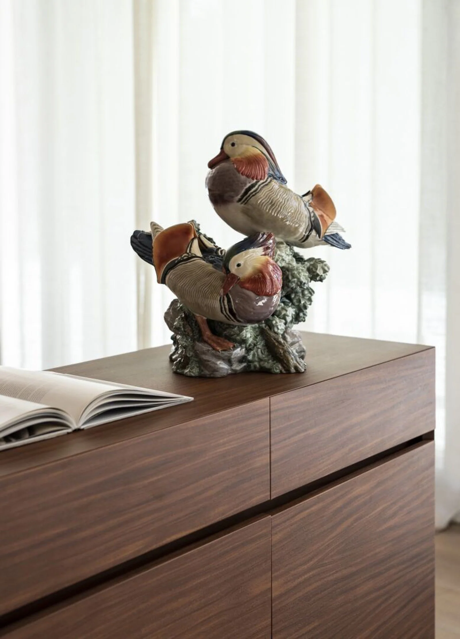 Lladro Mandarin Ducks Sculpture Limited Edition - Image 3