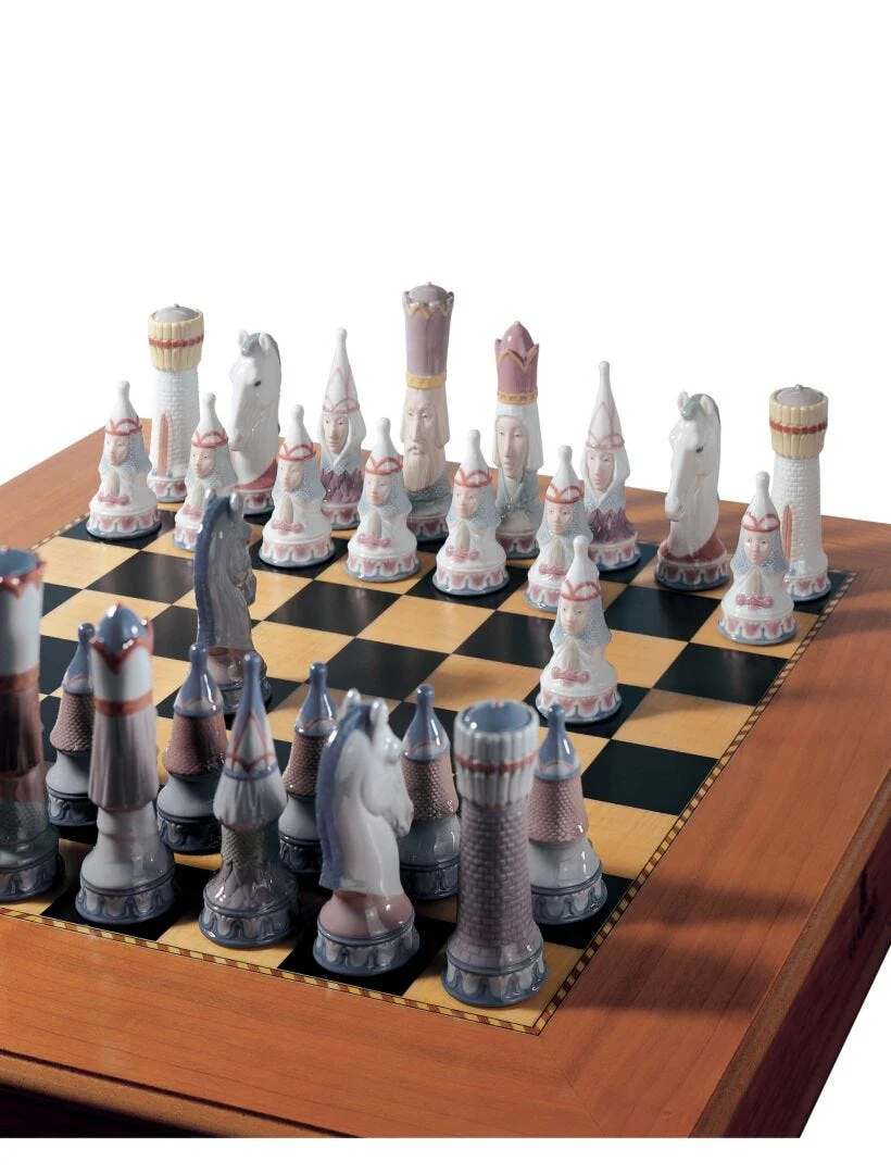 Lladro Medieval Chess Set (Board Box Included) - Image 2