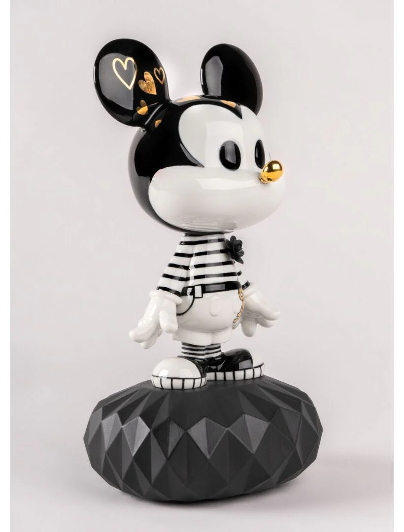 Lladro Mickey In Black And White - Image 3