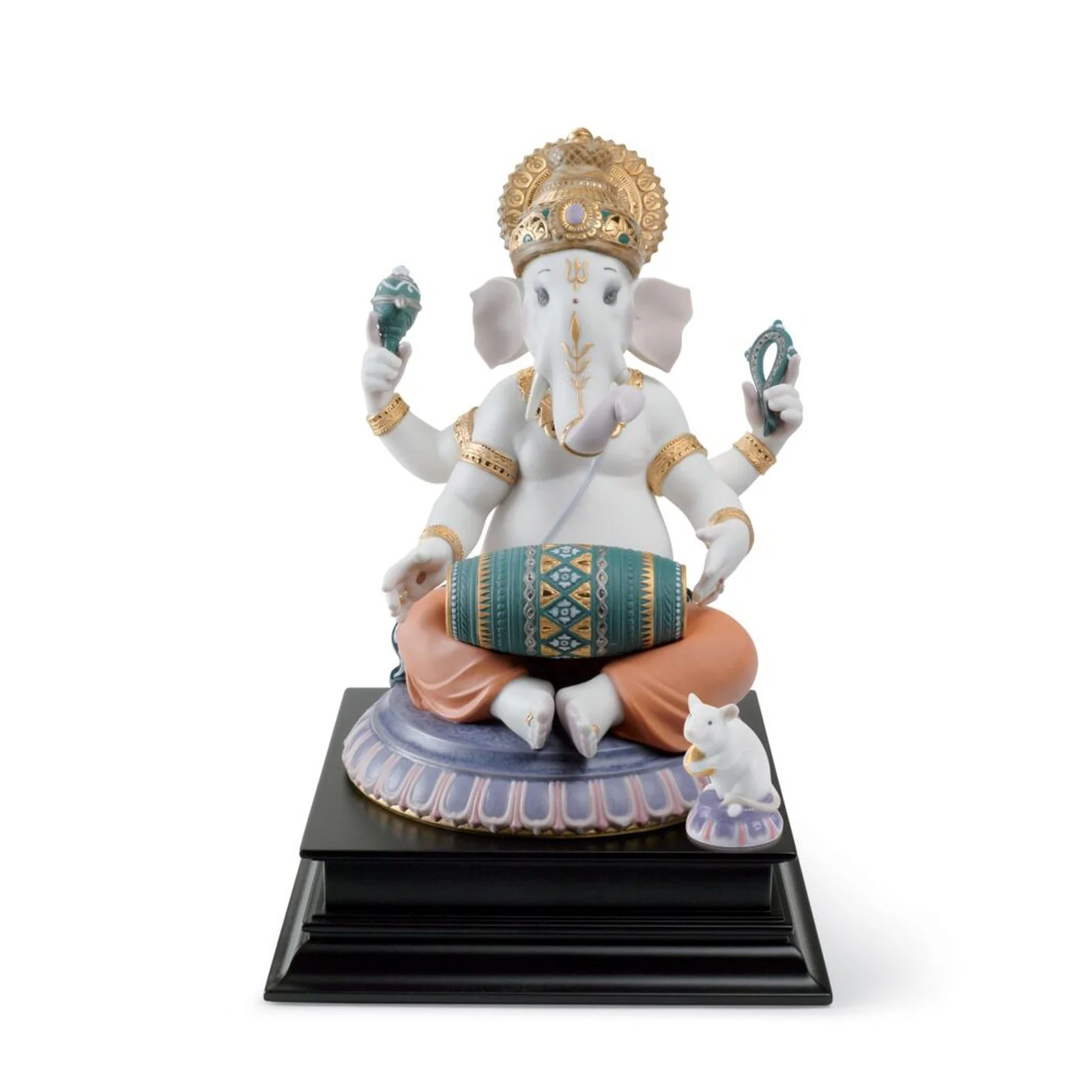 Lladro Mridangam Ganesha Figurine - Image 12